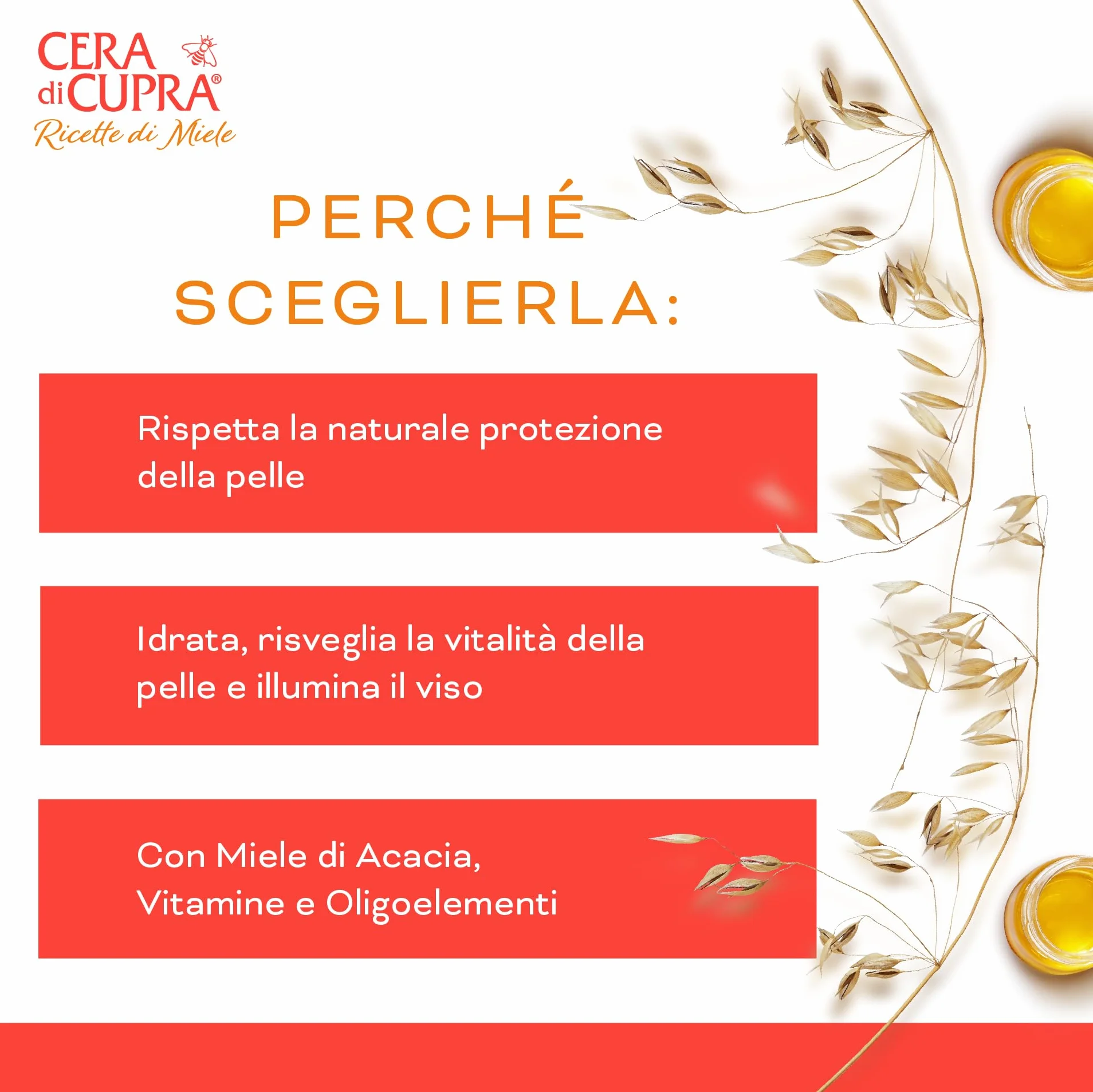 Cera di Cupra Acqua di Miele Micellare 200 ml Deterge Trucco Impurità Viso Occhi Labbra