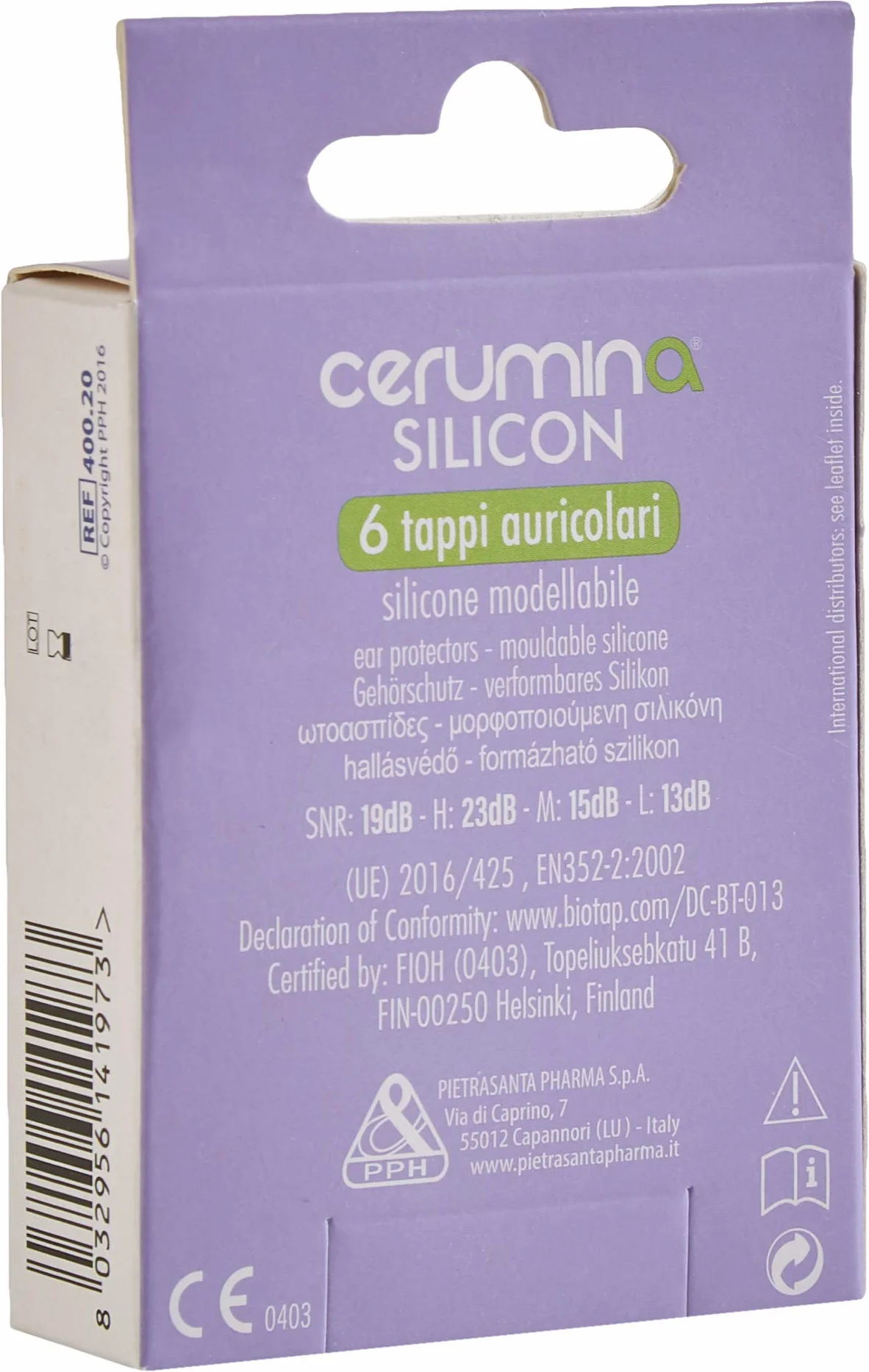 Cerumina Tappi Auricolari Silicon 6 Pezzi - 1 Prodotto