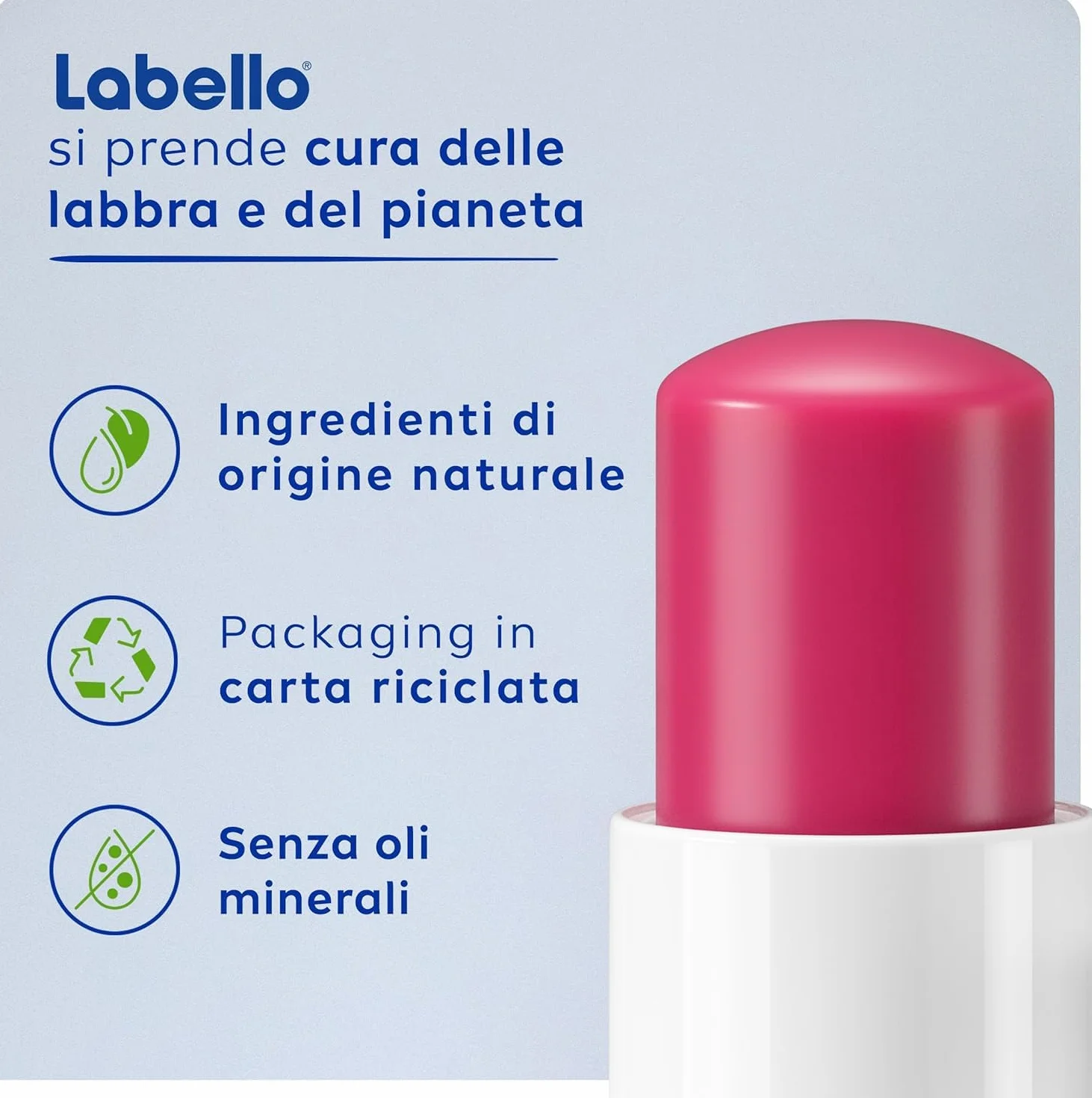Labello Cherry Shine Burrocacao labbra 4.8 g, Balsamo labbra colorato e nutriente all'aroma di ciliegia