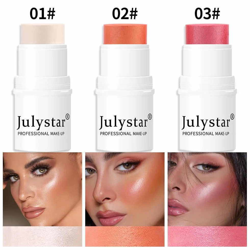 NIE PAN CHONG SHENG Evidenziare Toelettatura Sunburn Rouge Perlescente Blush Cream Blush Blush Bastone Monocromatico Opaco Blush (2)