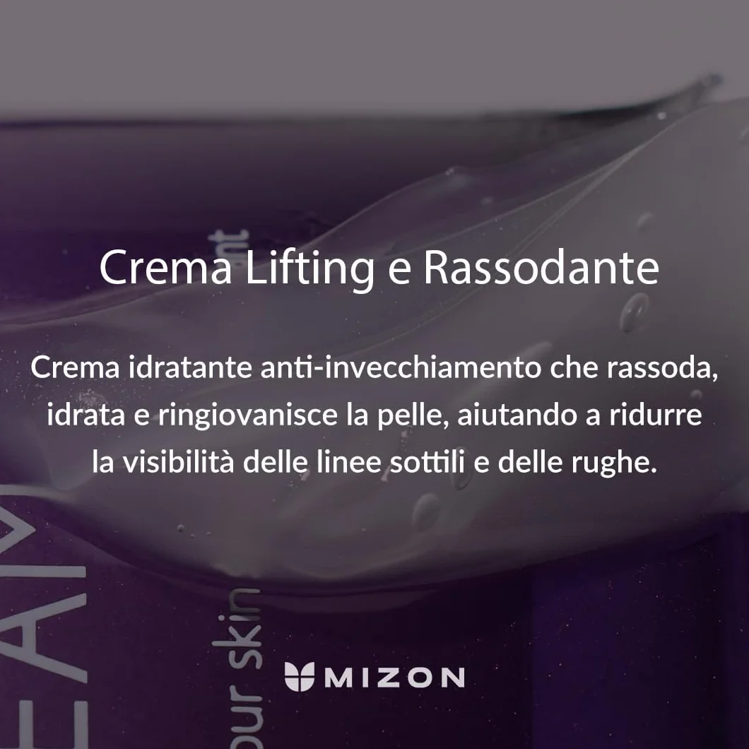 Mizon Crema Power Lifting al Collagene 75 ml Idratante Intensiva 75% Estratto di Collagene Marino Cosmetica Coreana