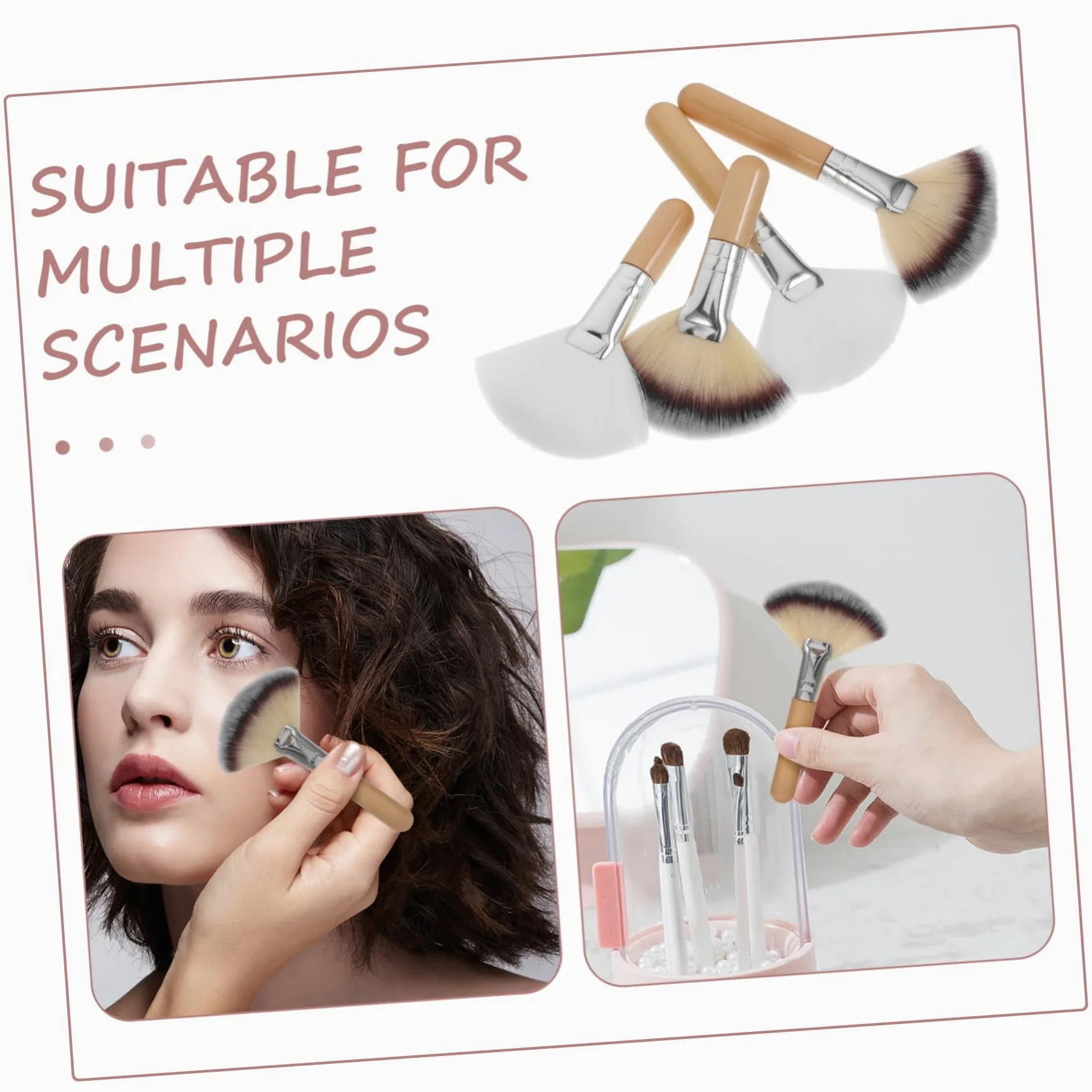 Didiseaon 20pezzi Pennelli Make up Per Fard e Illuminante Pennelli Professionali Morbido Per Applicazione Viso Strumenti Di Bellezza Per Donne e Ragazze
