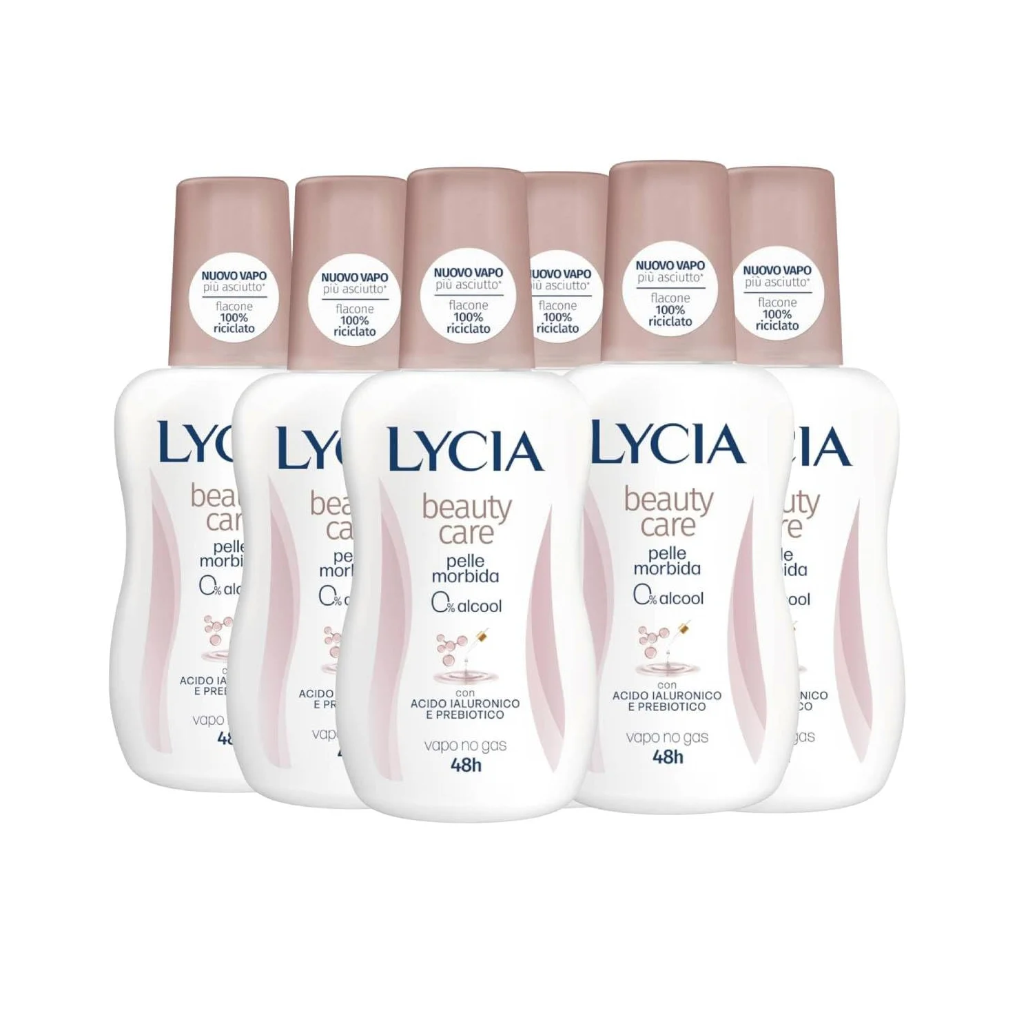 Lycia Deodorante Spray Beauty Care 6 Pezzi 75Ml