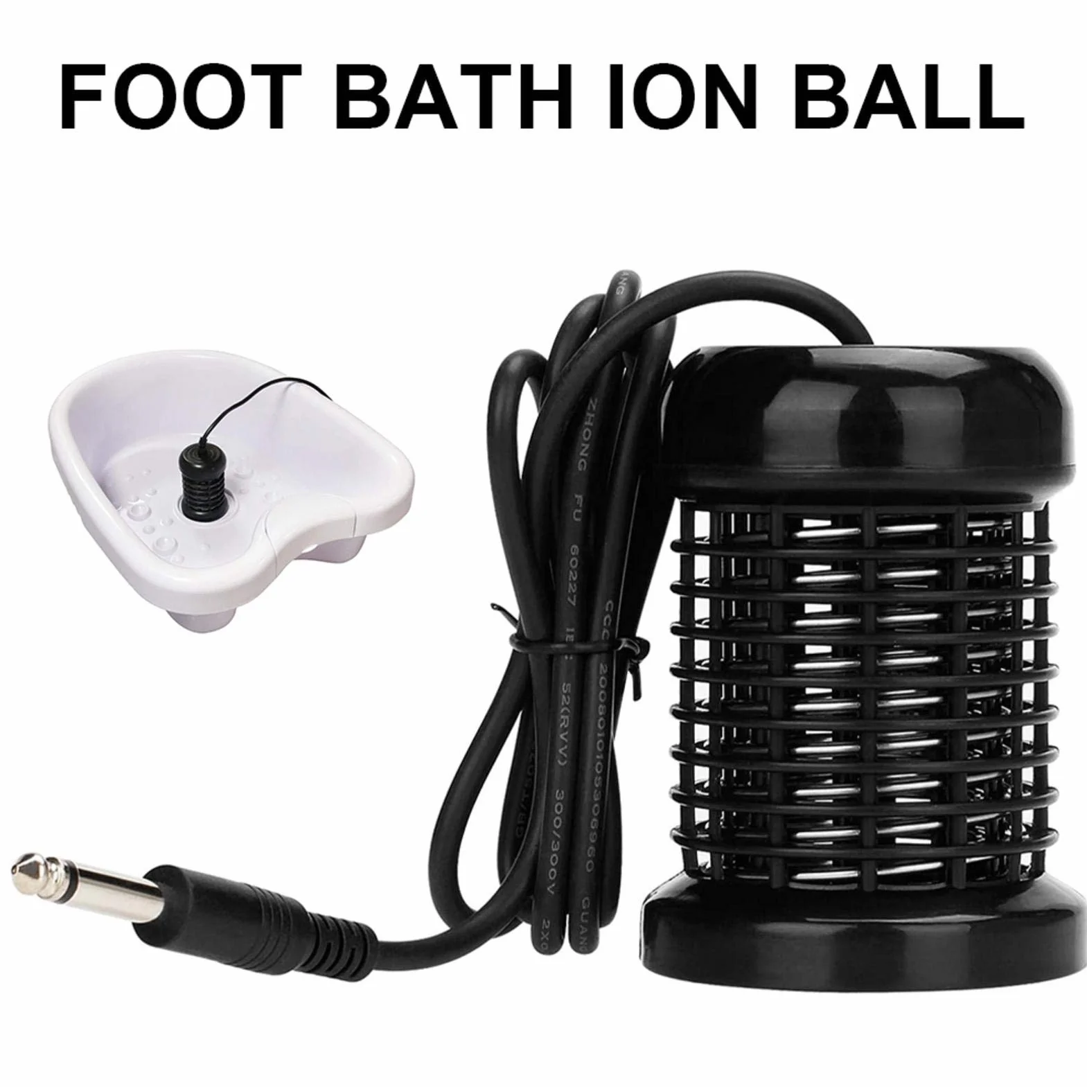 Ionic Detox Foot Bath Array Round Bobine in acciaio inox di ricambio per Ionic Detox Foot SPA Cleanse Machine (nero)