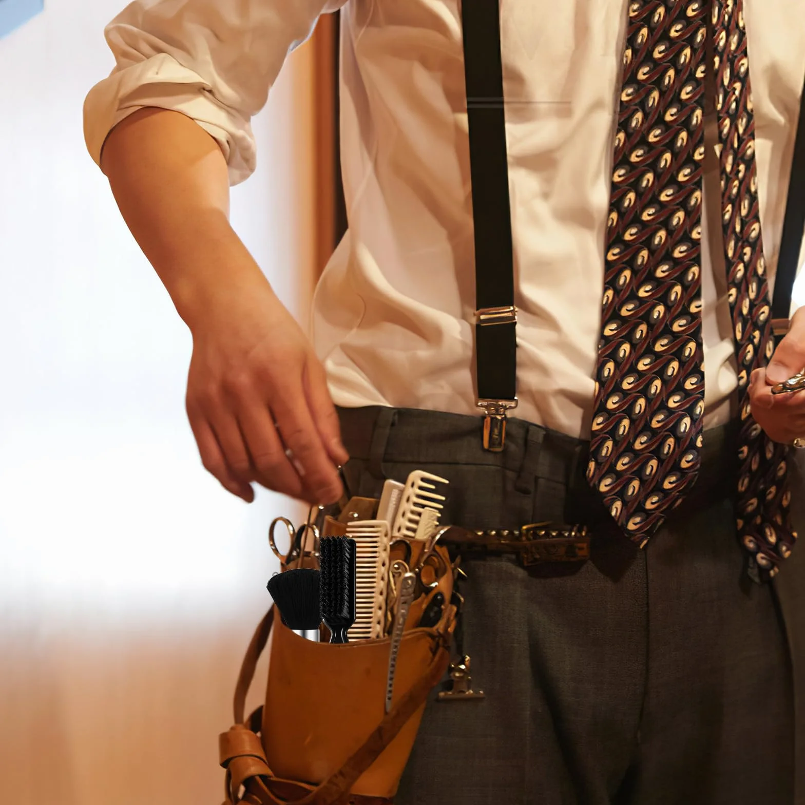 Set di spazzole per spolverare il collo del barbiere – Spolverino morbido per il collo del barbiere con spazzola per la pulizia del rasoio da barbiere, spazzola professionale per spolverare i capelli
