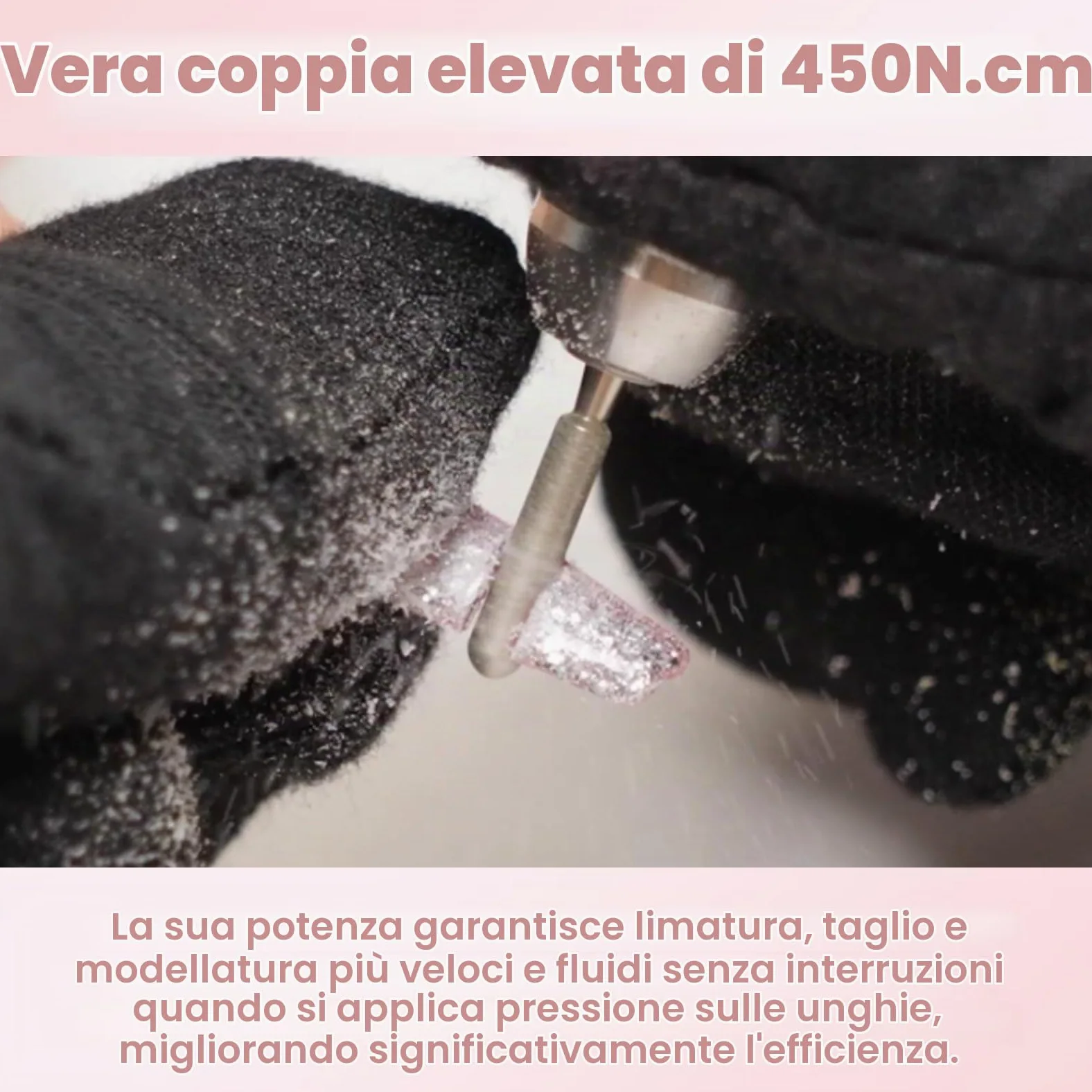 Delanie Fresa per Unghie Professionale, Portatile e Ricaricabile 35000 Giri a Display LCD per Manicure e Pedicure, Trapano Elettrico per Unghie Gel/Smalto Velocità Regolabile Rosa