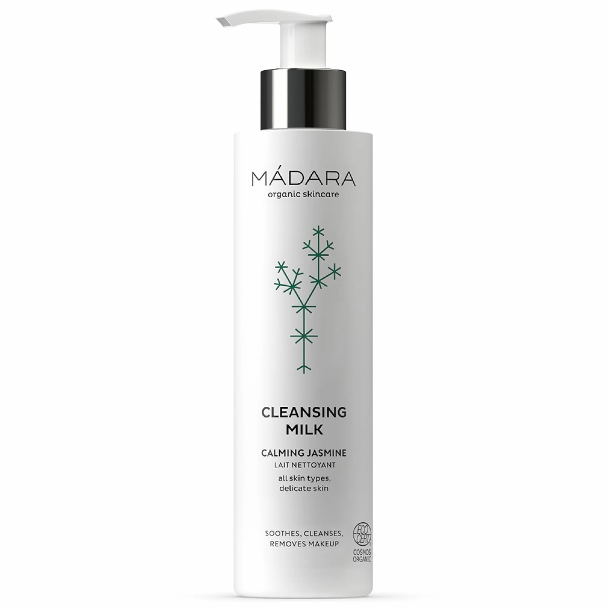 MÁDARA Organic Skincare Latte detergente 200 ml detergente delicato struccante viso con oli naturali