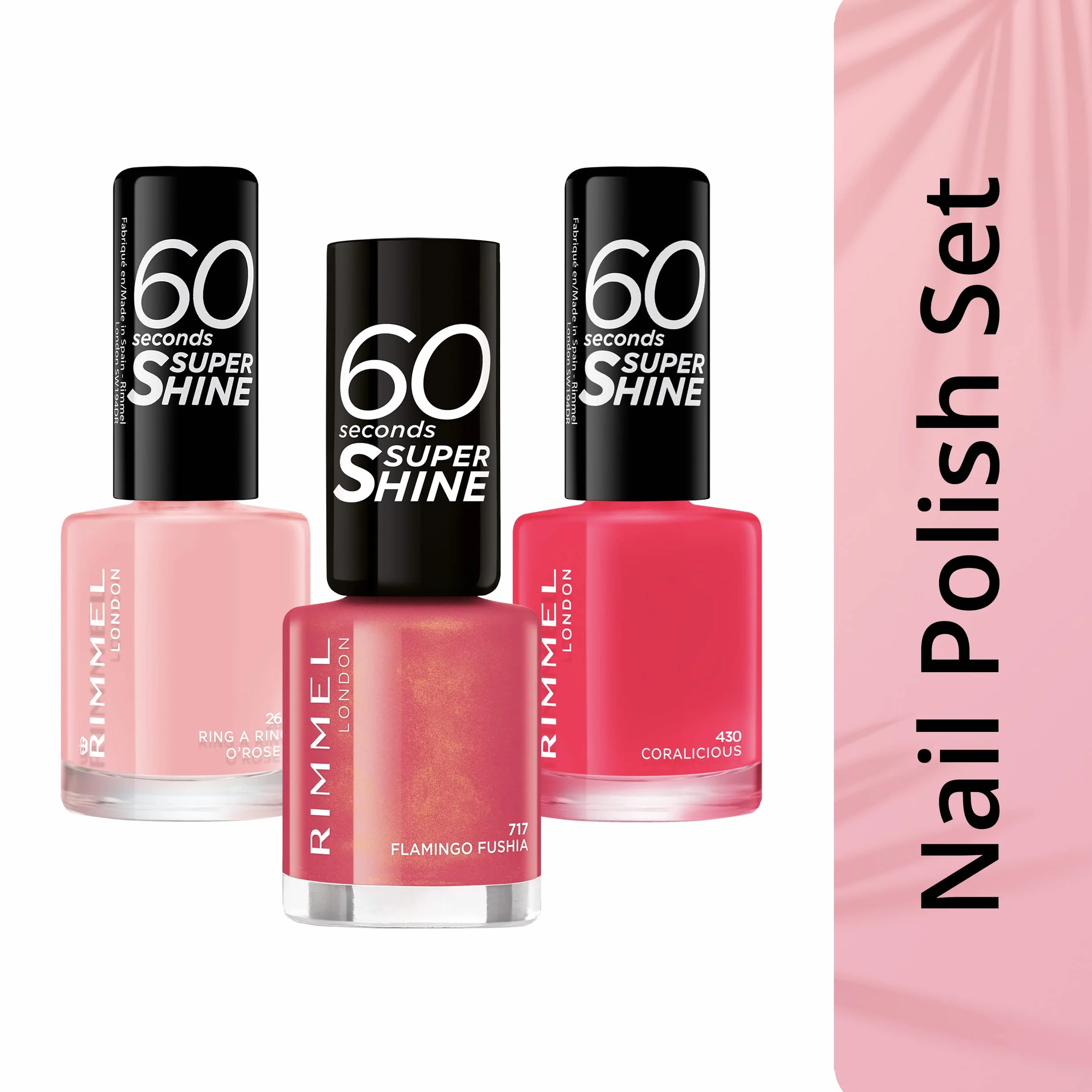 Rimmel London 60 Seconds Super Shine Smalto 8 ml 262 RINGARING Roses