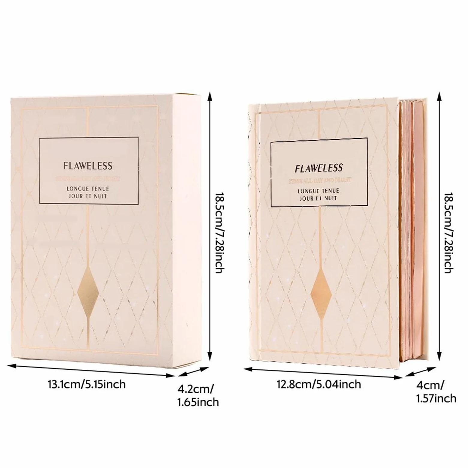 Di Ombretti Per Gli Occhi 48 Colori Illuminante Impermeabile | Di Ombretti Per Viaggio Con Design A Libro Ideale Per Donne E Ragazze Per Halloween Uso Quotidiano Feste E Viaggio