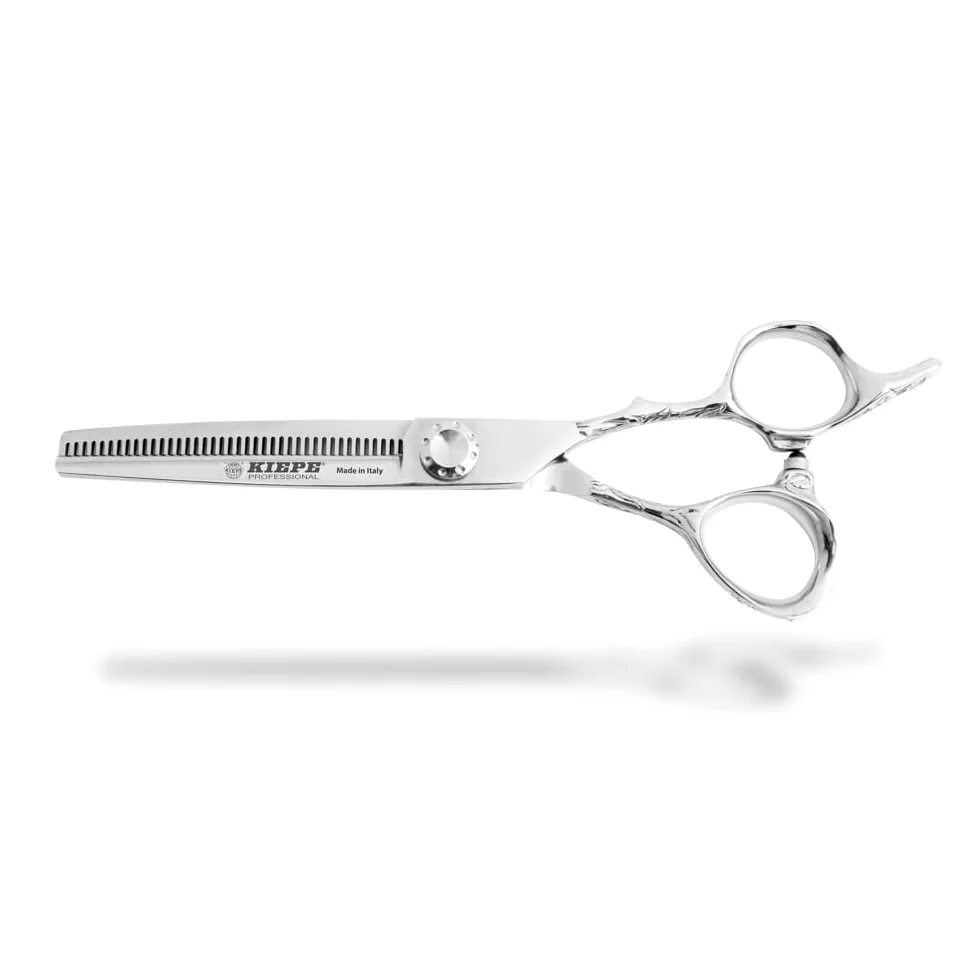 Kiepe 2817T40 Monster Cut forbice sfoltente professionale 6 pollici con 40 denti Convex Razor per riduzione volume precisa Made in Italy