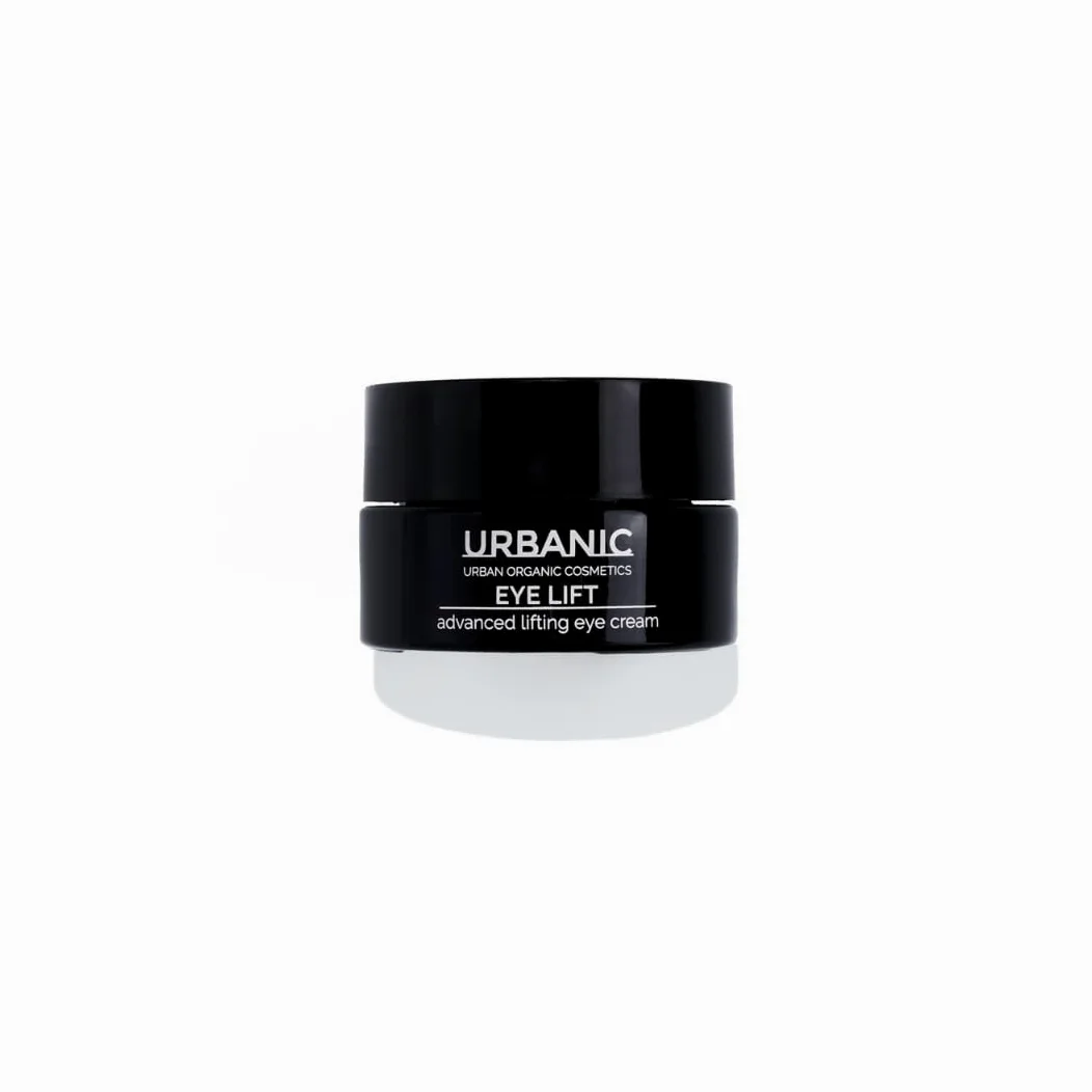URBANIC Crema Contorno Occhi Antirughe, Caffeina e Centella Asiatica Eye Lift, Contorno Occhi Occhiaie e Borse 15 ml di prodotto, Schiarente Senza SLS, SLES e PEG