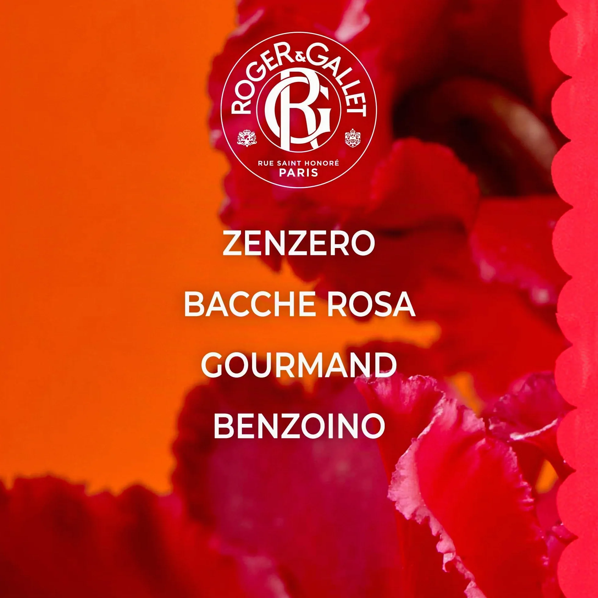 Roger&Gallet - Gingembre Rouge - Profumo Solido di Benessere - Bacche rosa, Zenzero, Benzoino - 5g