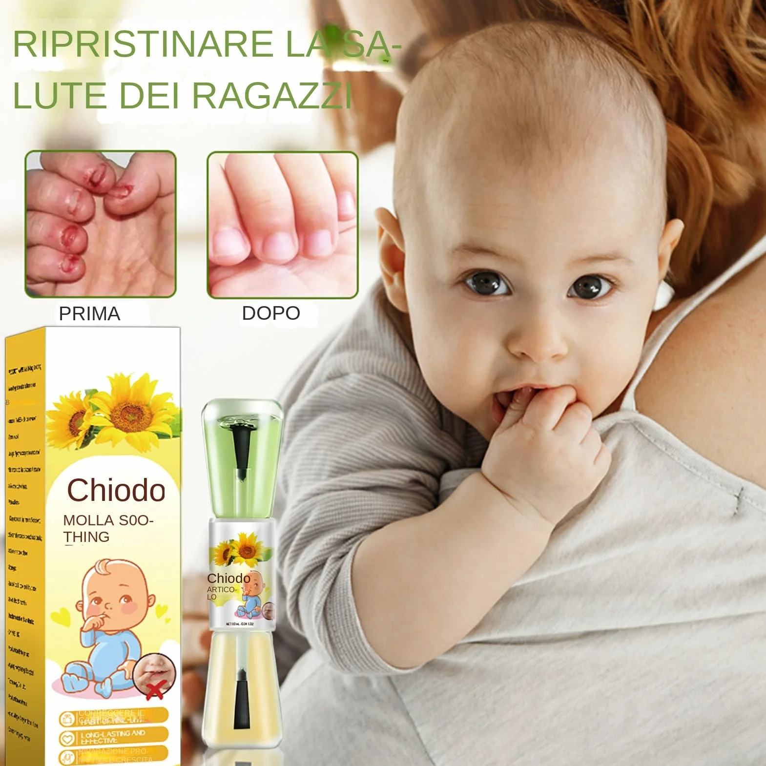 Smalto Per Unghie Toddler 10 Ml - Smalto Liquido Per La Cura Delle Unghie Al Gusto Amaro Alle Erbe, Smalto Per Prevenire Il Morso Delle Unghie Dei Bambini | Uso Giorno E Notte Per Bambini