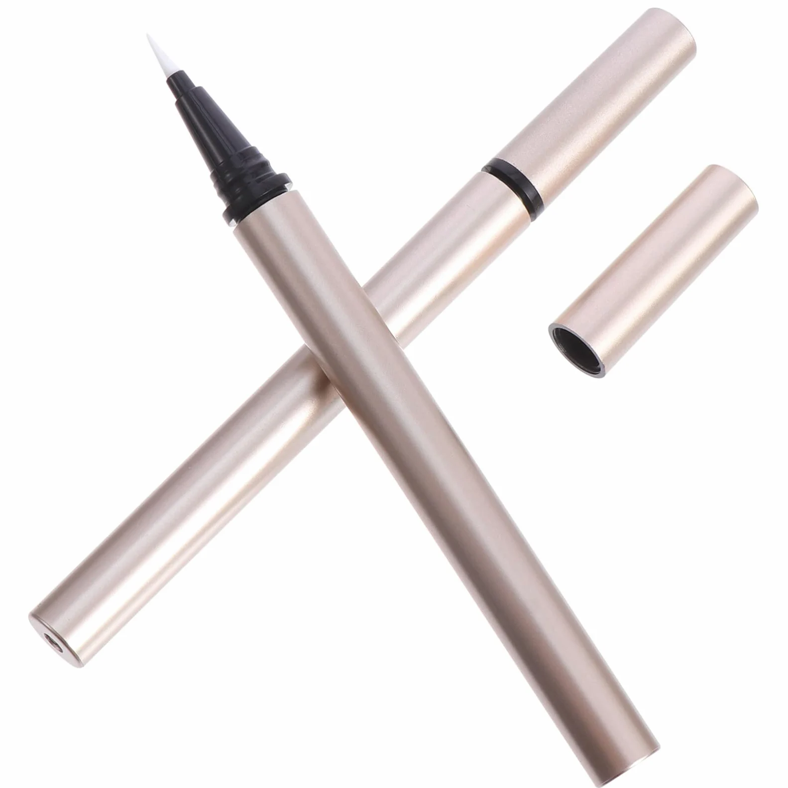 FOMIYES Penna Trucco Ricaricabile 25 Pz Eyeliner Vuoto Per Eyeliner Riutilizzabile Forniture Per Il Trucco Di Per Vuoto Ciglio Liquido Dritto Pennello Fine Plastica
