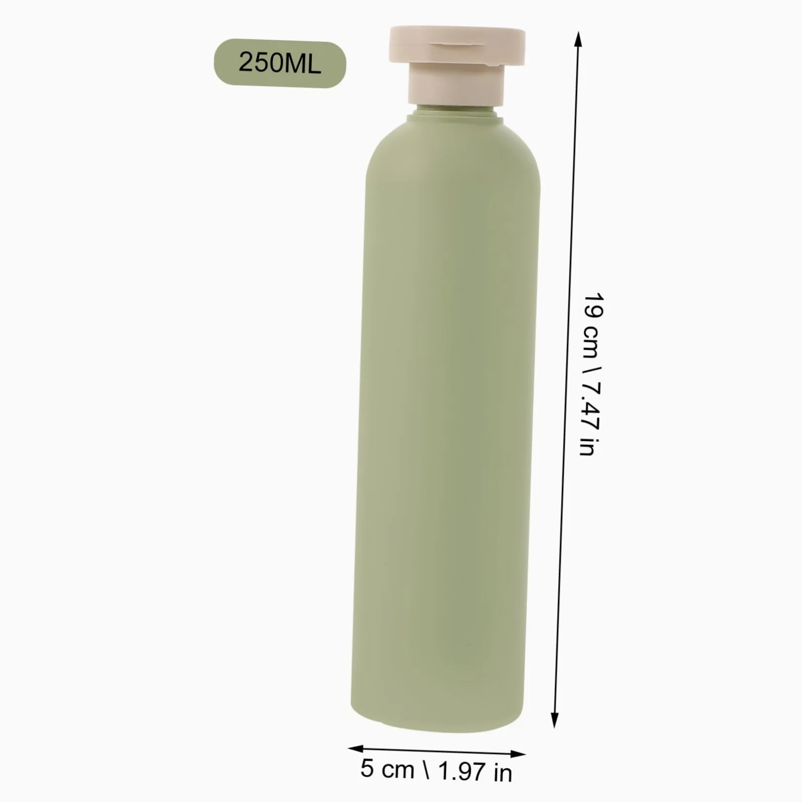 BESTYASH 2 Set Bottiglie Ricaricabili Con Flip Per Lozioni E Shampoo Bottiglie Vuote Viaggio Per Casa E Hotel 5 Pezzi*2