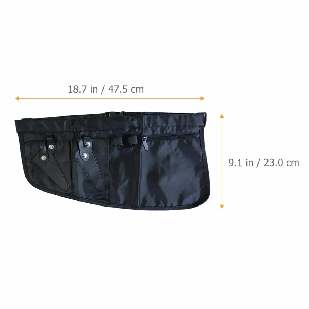 GALPADA Marsupio per Parrucchiere in Tela Nera Resistente Protezione Completa, Custodia Semplice per Forbici e Accessori da Lavoro Professionale