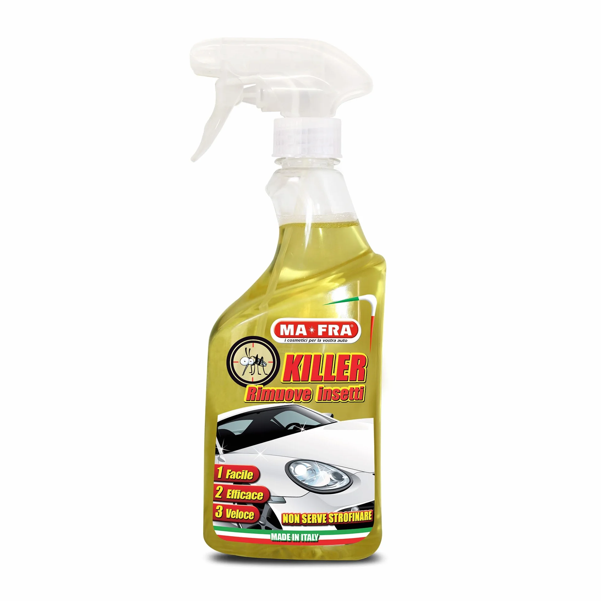 MAFRA Killer Detergente Spray per Auto 500 ml Elimina Macchie Insetti Moscerini