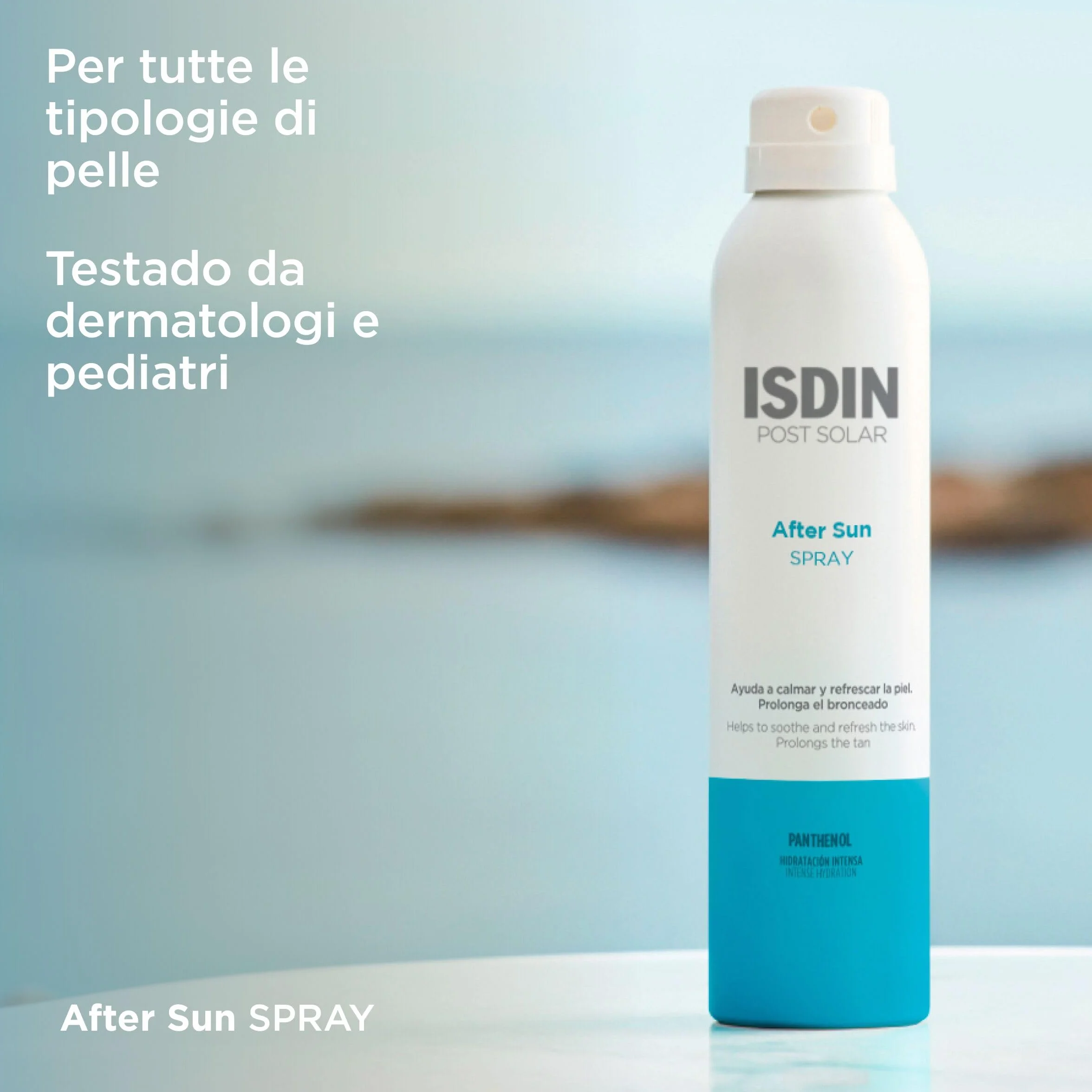 ISDIN After Sun Spray 200 ml Calmante Rinfrescante Idratazione Riparazione Intensa