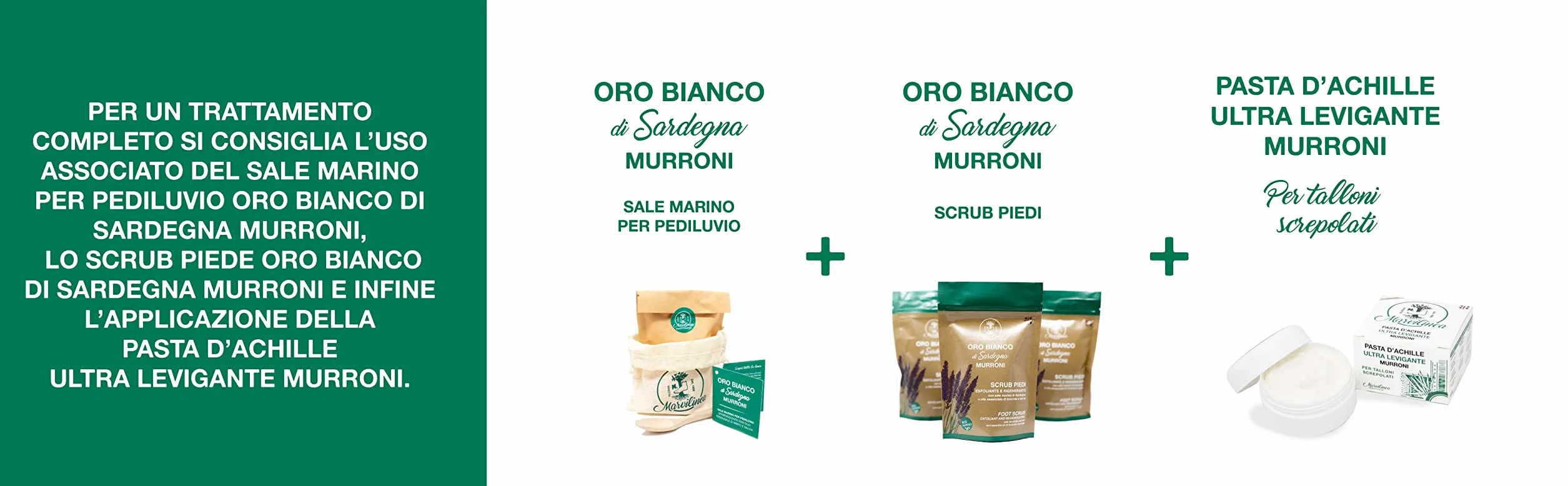 Sale pediluvio effervescente, linea ORO BIANCO di Sardegna Murroni