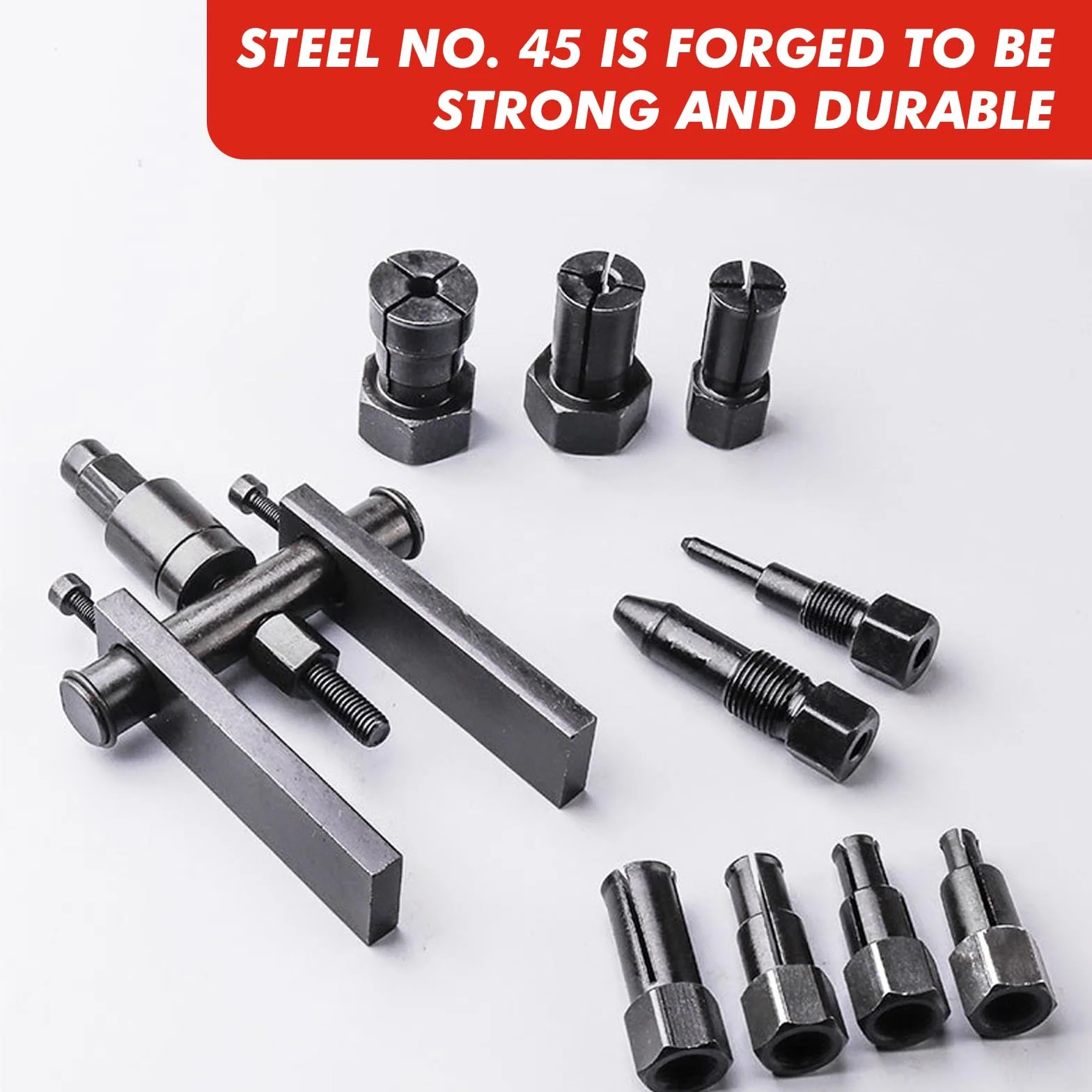 Set di 10 estrattori per cuscinetti interni per moto, 8-25 mm, rimozione cuscinetto ruota