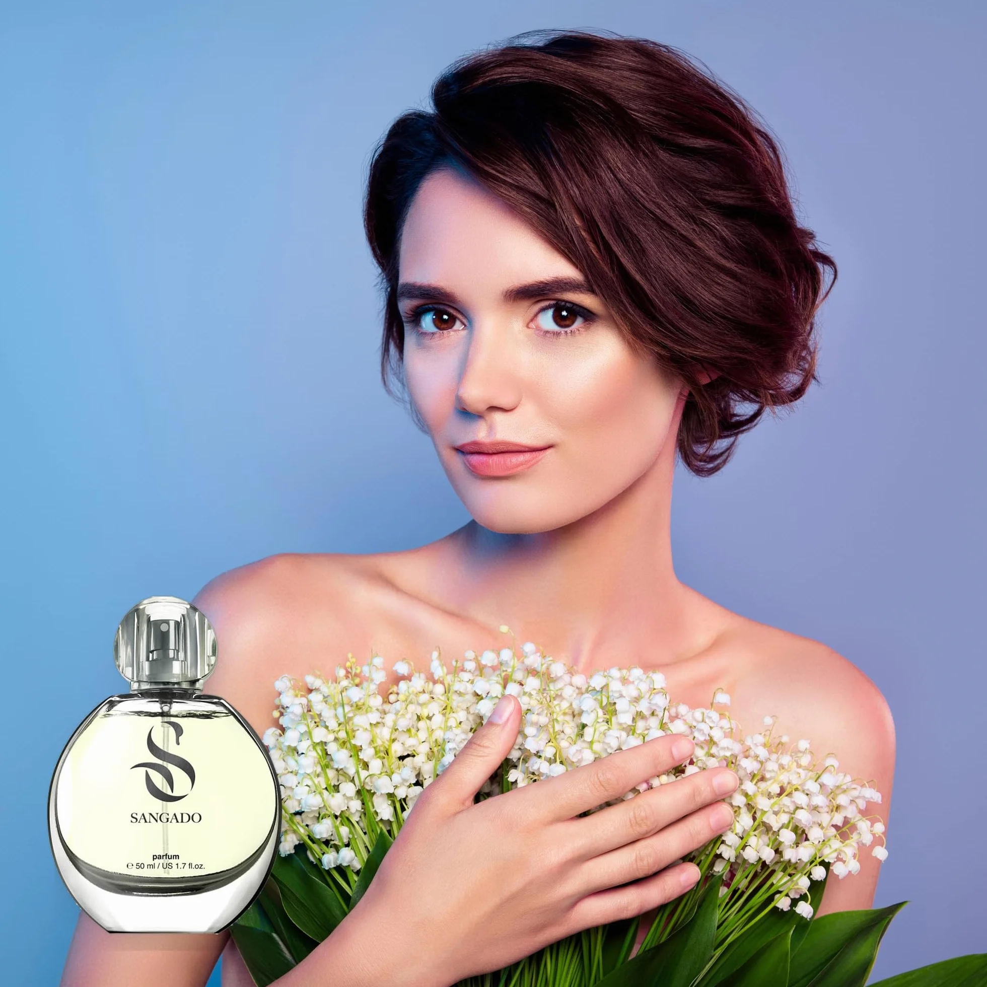 SANGADO Mughetto Profumo Per Donne, Lunga Durata 8-10 Ore, Fragranza Lussuosa, Floreale, Preziose Essenze Francesi, Extra-concentrato, Un Grande Regalo, 50 ml