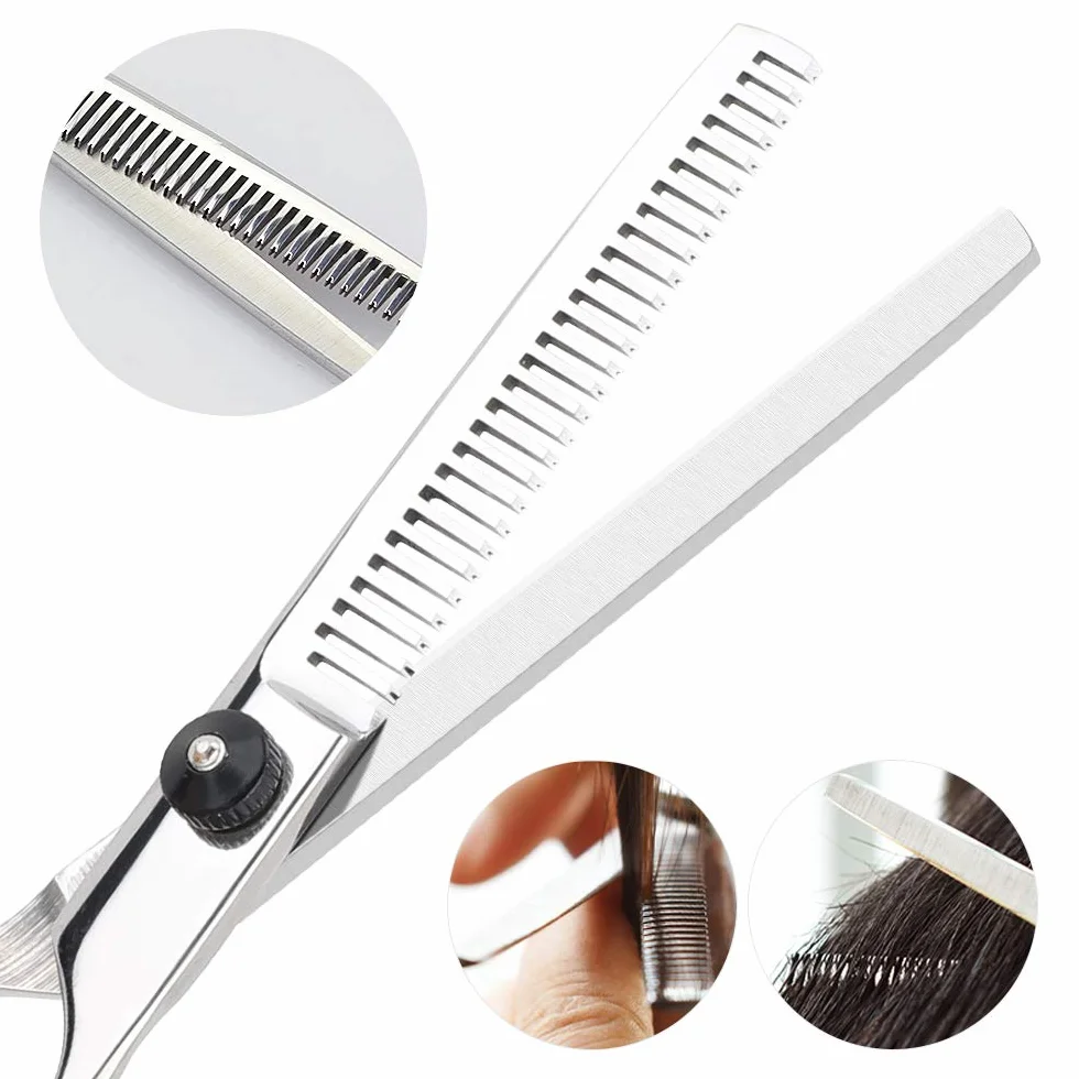 Set Forbici da Parrucchiere Professionale 10 Pezzi con Mantella e Rasoio
