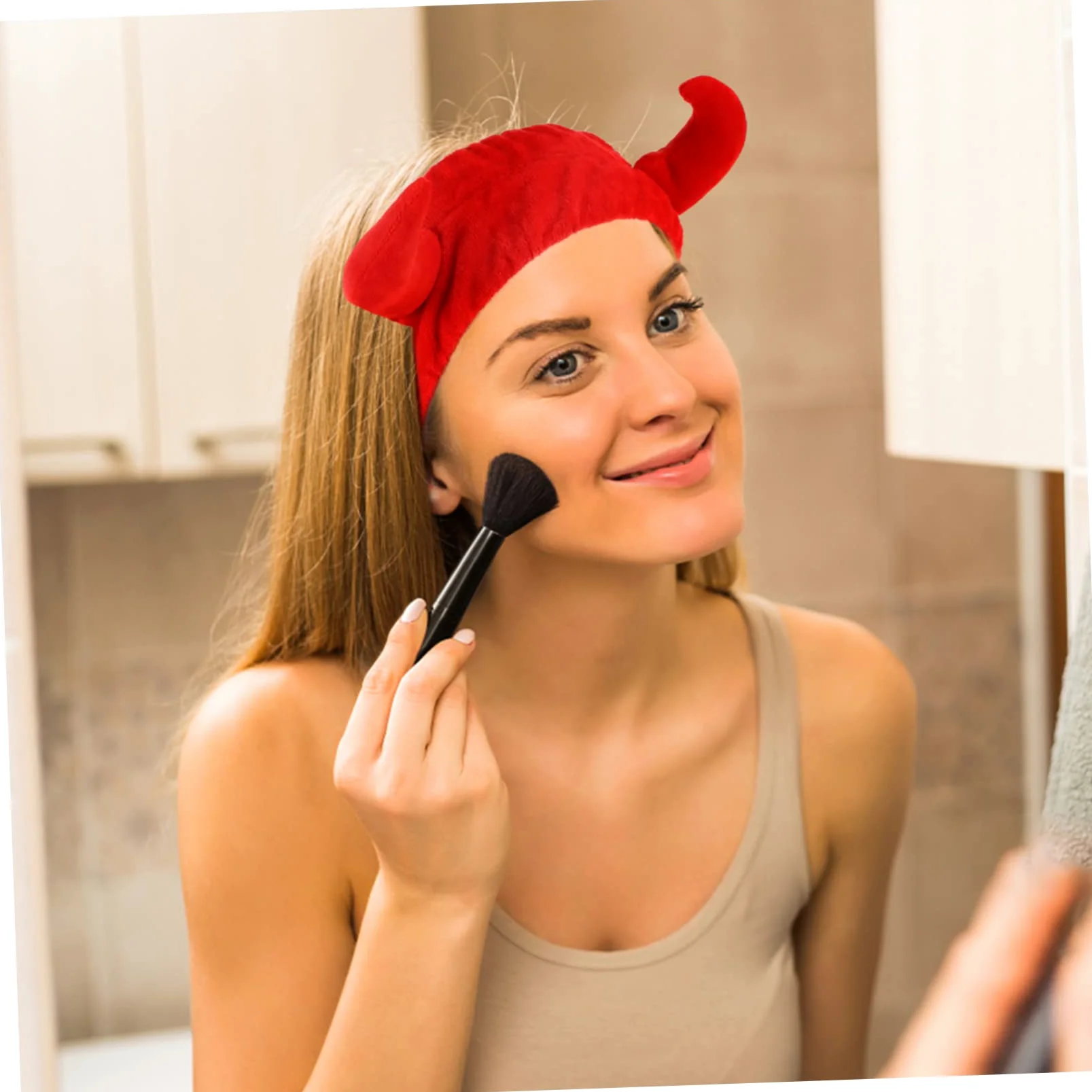 PACKOVE 2pezzi Fascia Per in Peluche Di Corno Per Per Spa Trucco e Cura Della Tessuto Delicato Resistente e Confortevole Adatto Diverse Attività Come Lavaggio Del Viso e Yoga