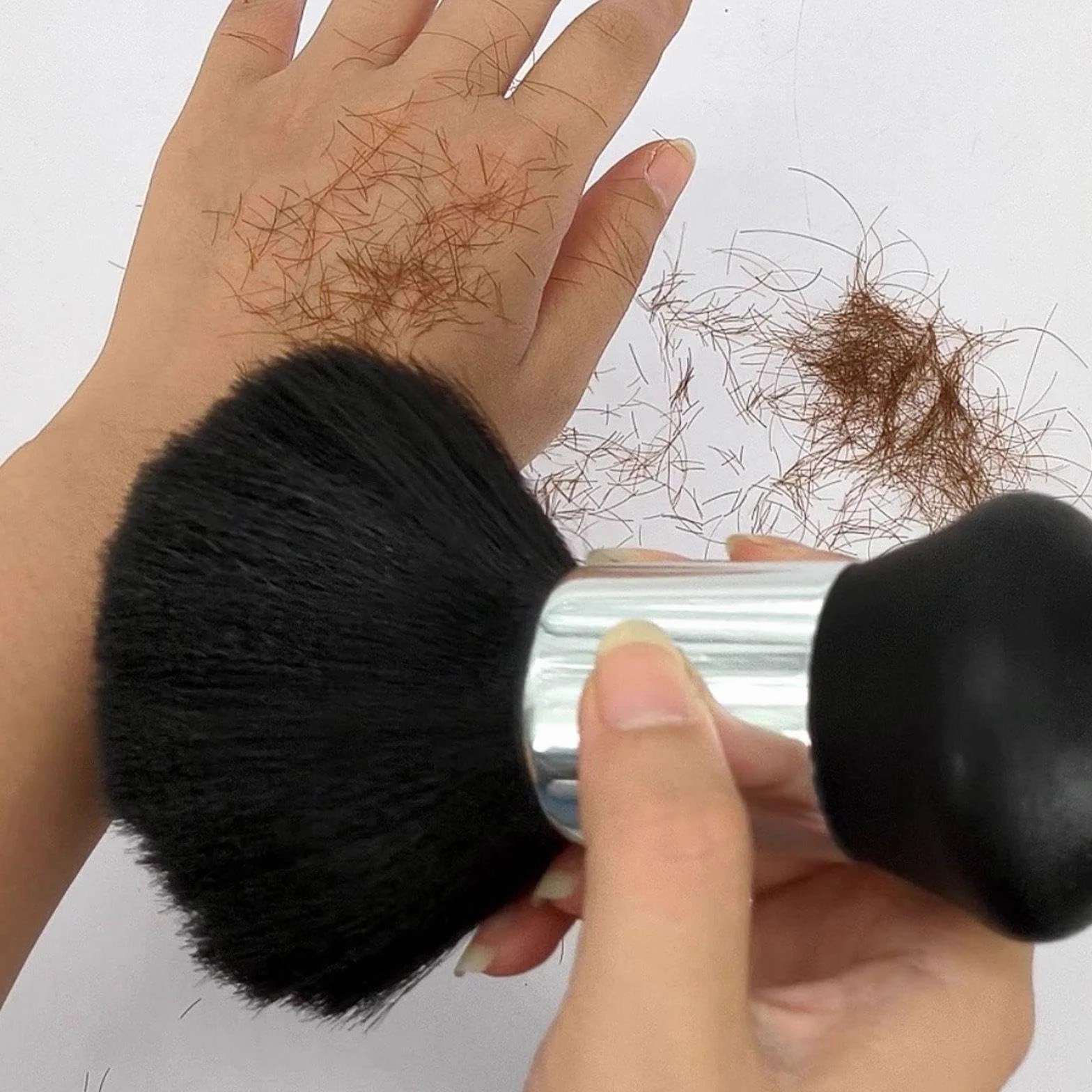 Spazzole Per Capelli Da 2 Pezzi, Strumenti Da Barbiere, Spazzole Per La Depilazione Della Polvere, Strumenti Di Pulizia, Accessori Per Parrucchiere.