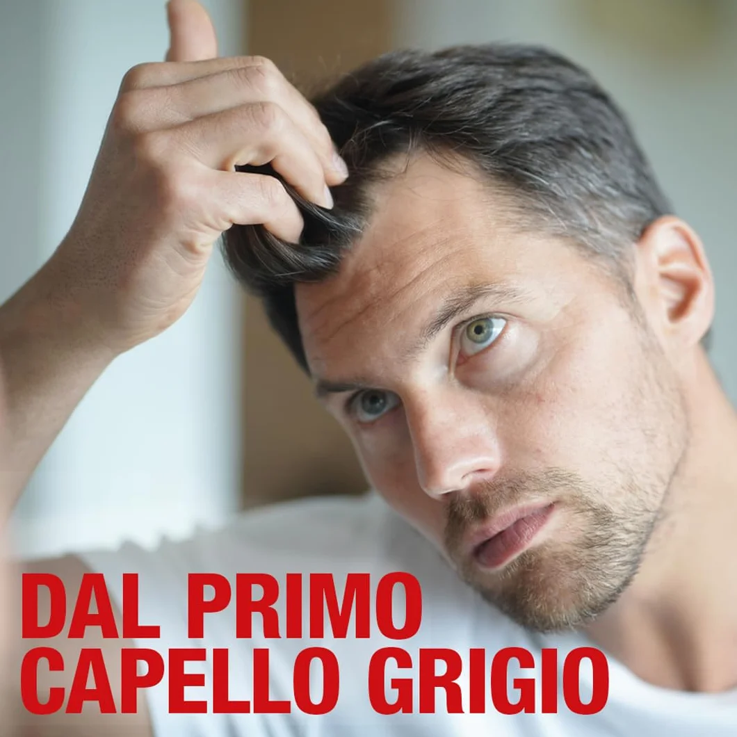 Alpecin Grey Attack Shampoo Colorante Uomo 1x200ml Capelli Grigi Naturale Rinforzante Contro la Caduta Ereditaria