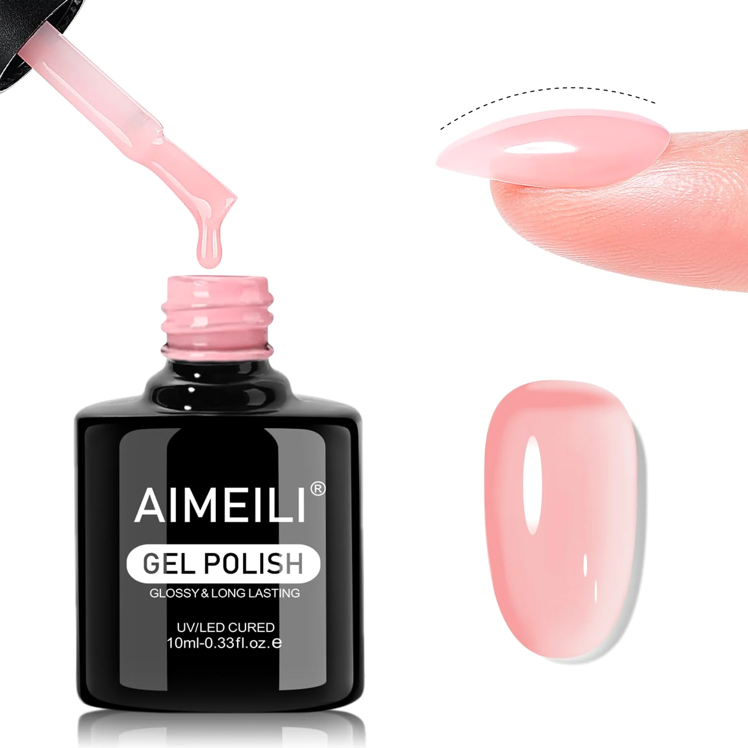 AIMEILI Smalto Semi-Permanente UV Base Builder Gel per Unghie Extension 001