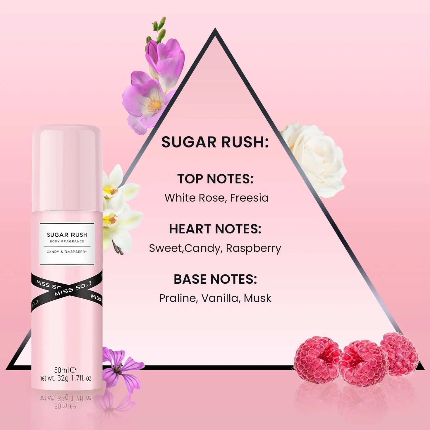 Miss So...? Mini Galore Womens Perfume Mist Gift Set 4x50ml