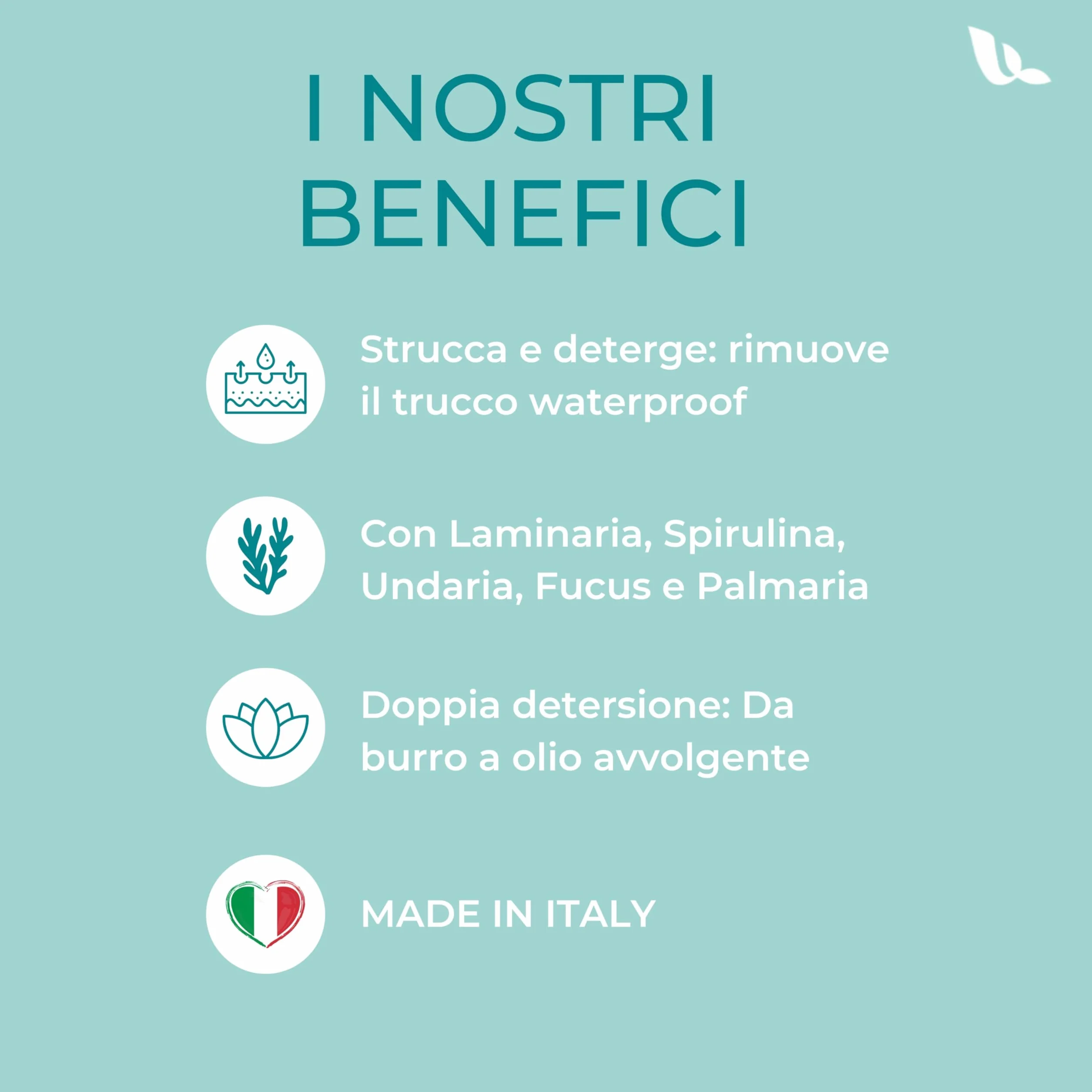 Balsamo Struccante da Viaggio Con Estratto Di 5 Alghe 100ml Burro Struccante Waterproof Rimuove Impurità, Sebo in Eccesso e SPF Skincare Coreana con Oli, Burri Naturali Cleansing Balm, Estratti Marini