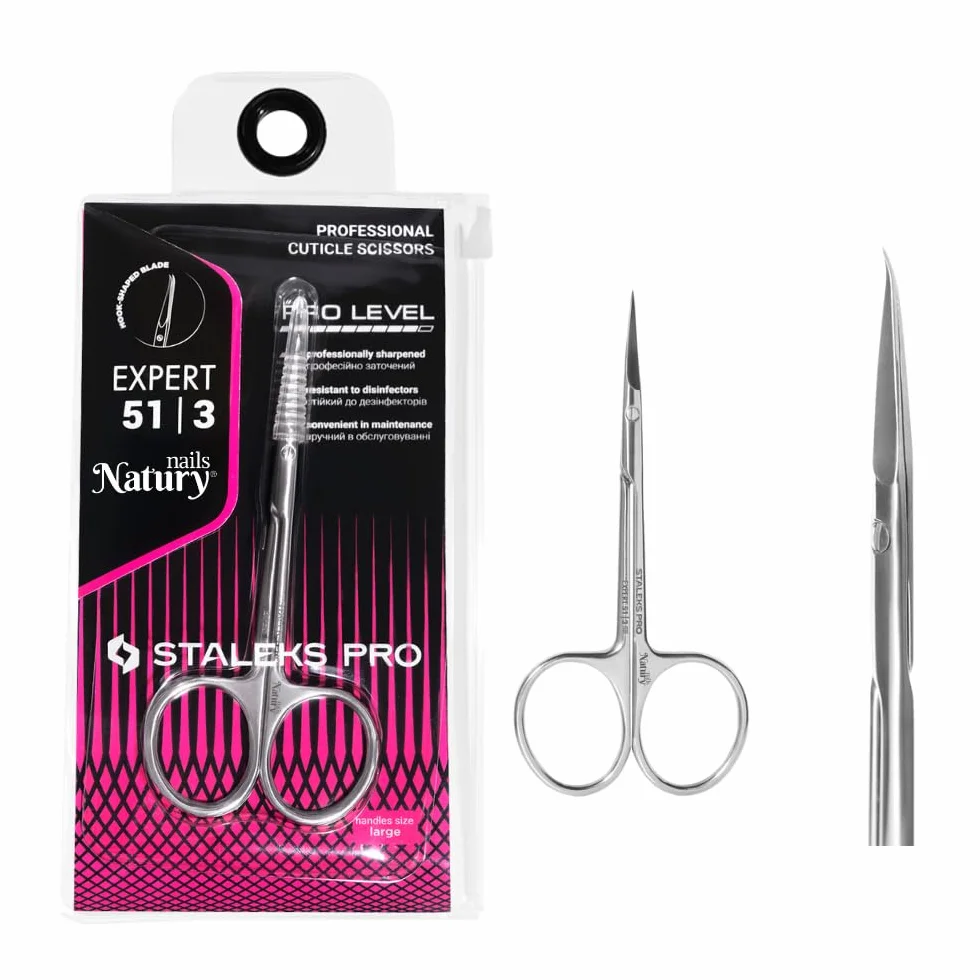 STALEKS PRO Forbici per cuticole Expert SE-51/3 Acciaio inossidabile