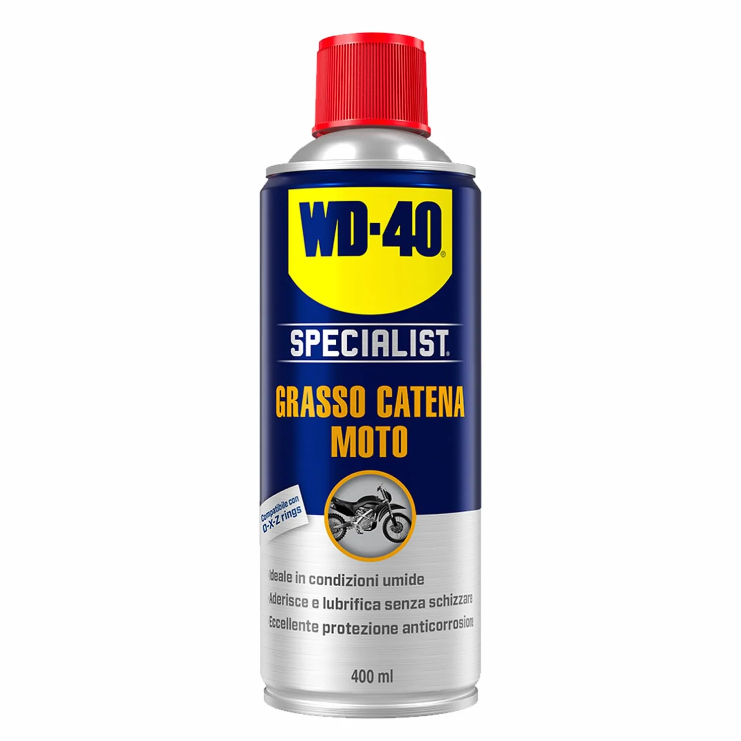 WD-40 Specialist Grasso Catena Moto Spray 400ml Lubrifica Antiruggine O X Z Rings