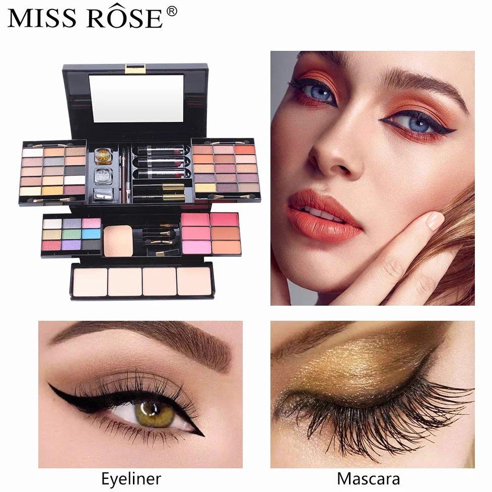 Make up set regalo, Kit trucchi make up completo, Valigetta trucchi, Set trucchi donna per ragazze adolescenti dai 13 ai 15 anni, Cosmetics Tavolozza Trucco(39 pezzi)