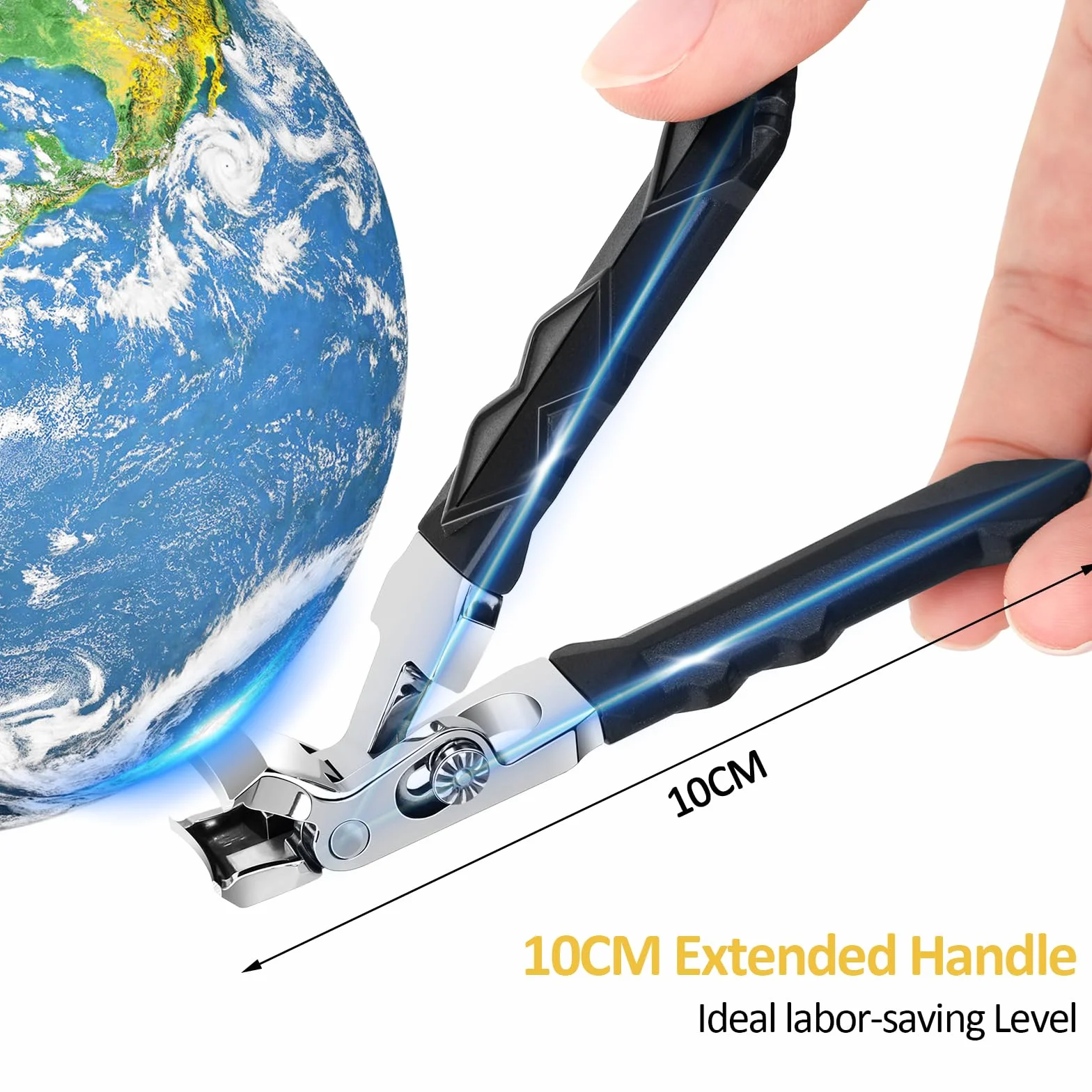 Euqvunn Tagliaunghie Professionale in Acciaio Inox per Unghie Spesse Mani e Piedi