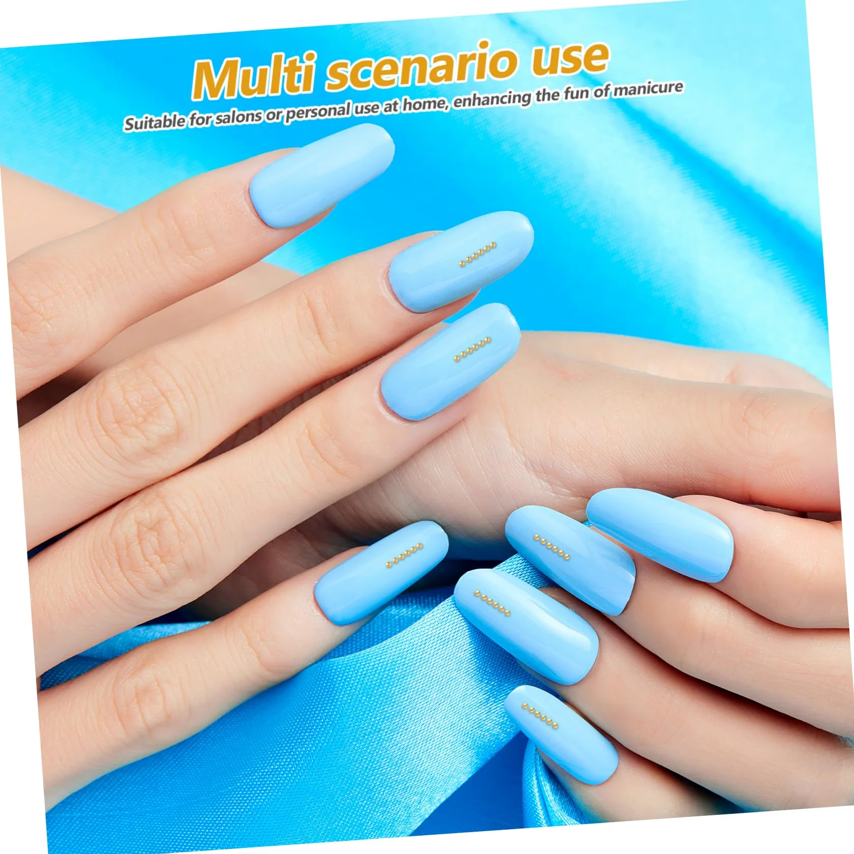 Homoyoyo Perline per Unghie Metalliche Mini Perline per Nail Art Decorazione Unghie Accessori per Manicure da Donna Forniture per Artigianato Fai da Te