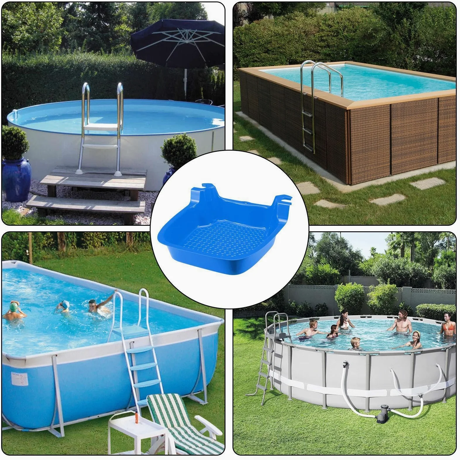 Vasca Pediluvio Spa Design Ergonomico e Confortevole | Vaschetta Immergipiedi per Bordo Piscina Per Esterno, Casa, Dopo La Nuotata, Centri Estetici, Recupero Post Nuoto E Recupero