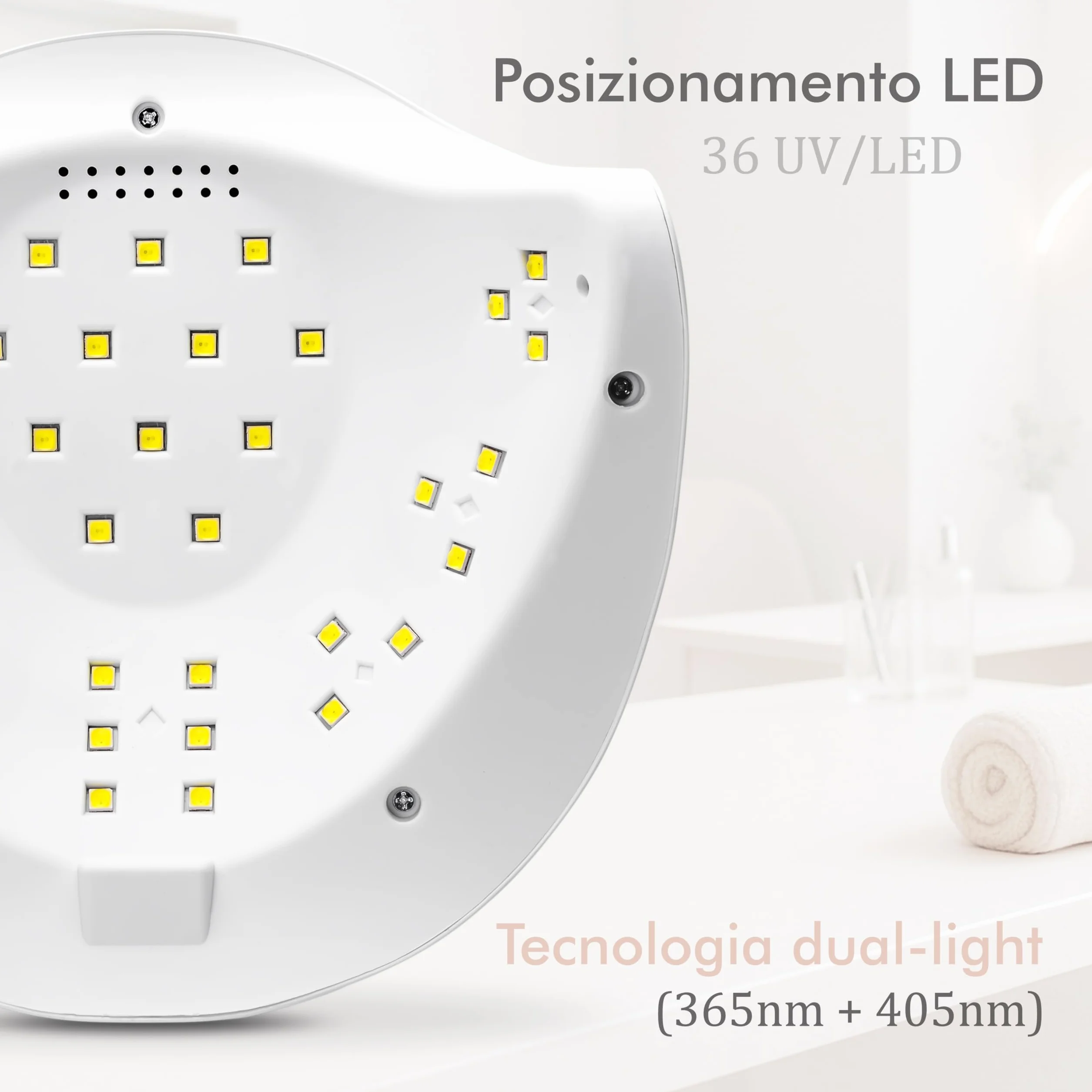 Profesjonalna lampa UV do paznokci 48W 54W 36 LED 5 Timer z czujnikiem ruchu