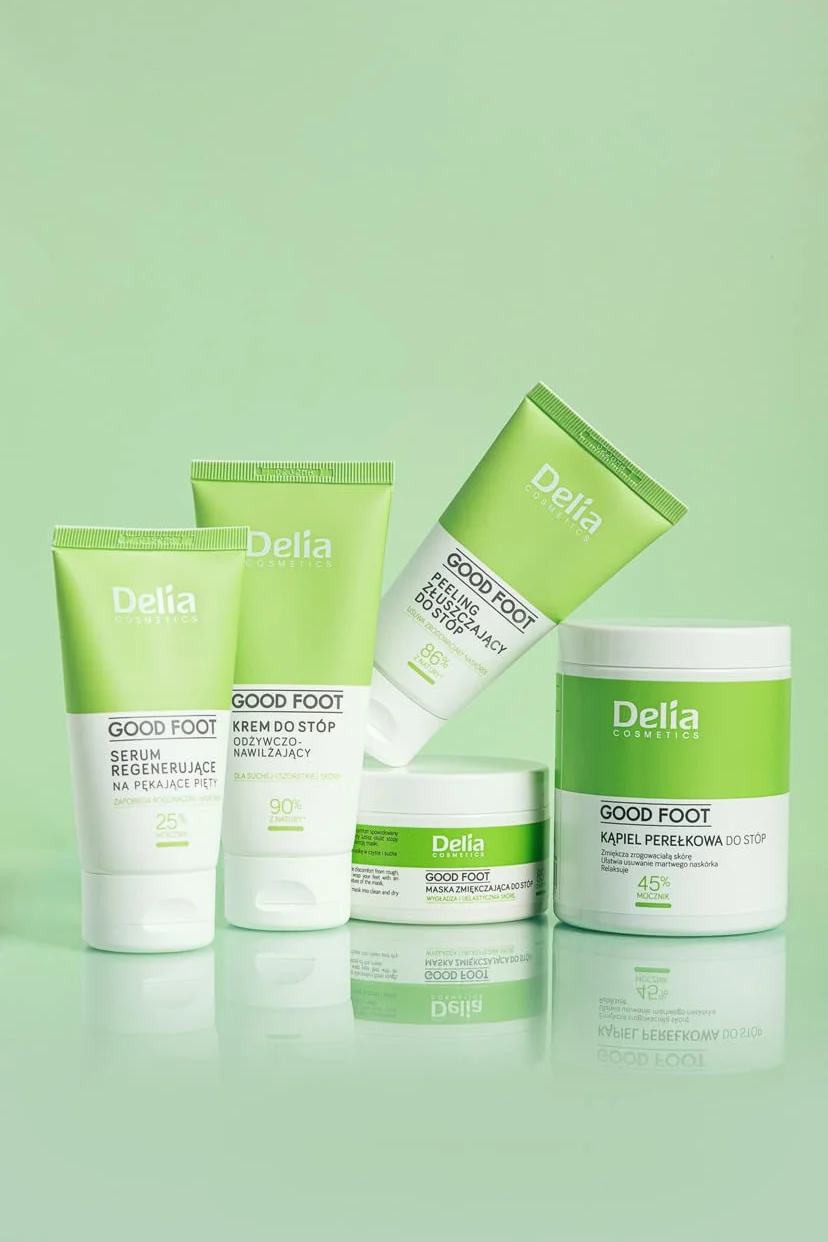 Delia Cosmetics – Good Foot – Bagnoschiuma per i piedi - Cura e leviga - Rilassa e rimuove la pelle morta - Pelle secca e ruvida – 250g