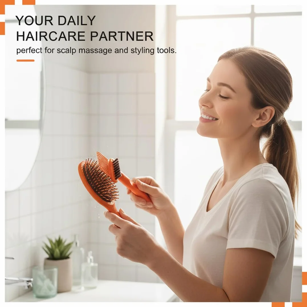 Spazzola Pulizia Pettini 2 Pezzi, 2-in-1 Strumento Rimuove Polvere e Capelli per Salone Domestico Professionale