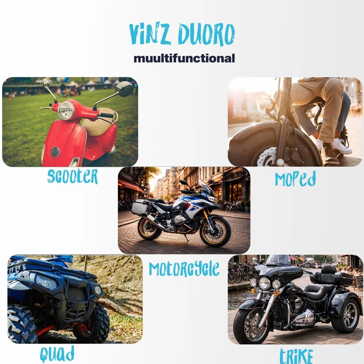 VINZ Como Casco Jet con Visiera ECE 22.06 Certificato per Scooter Moto Vespa Uomo Donna XS-XL