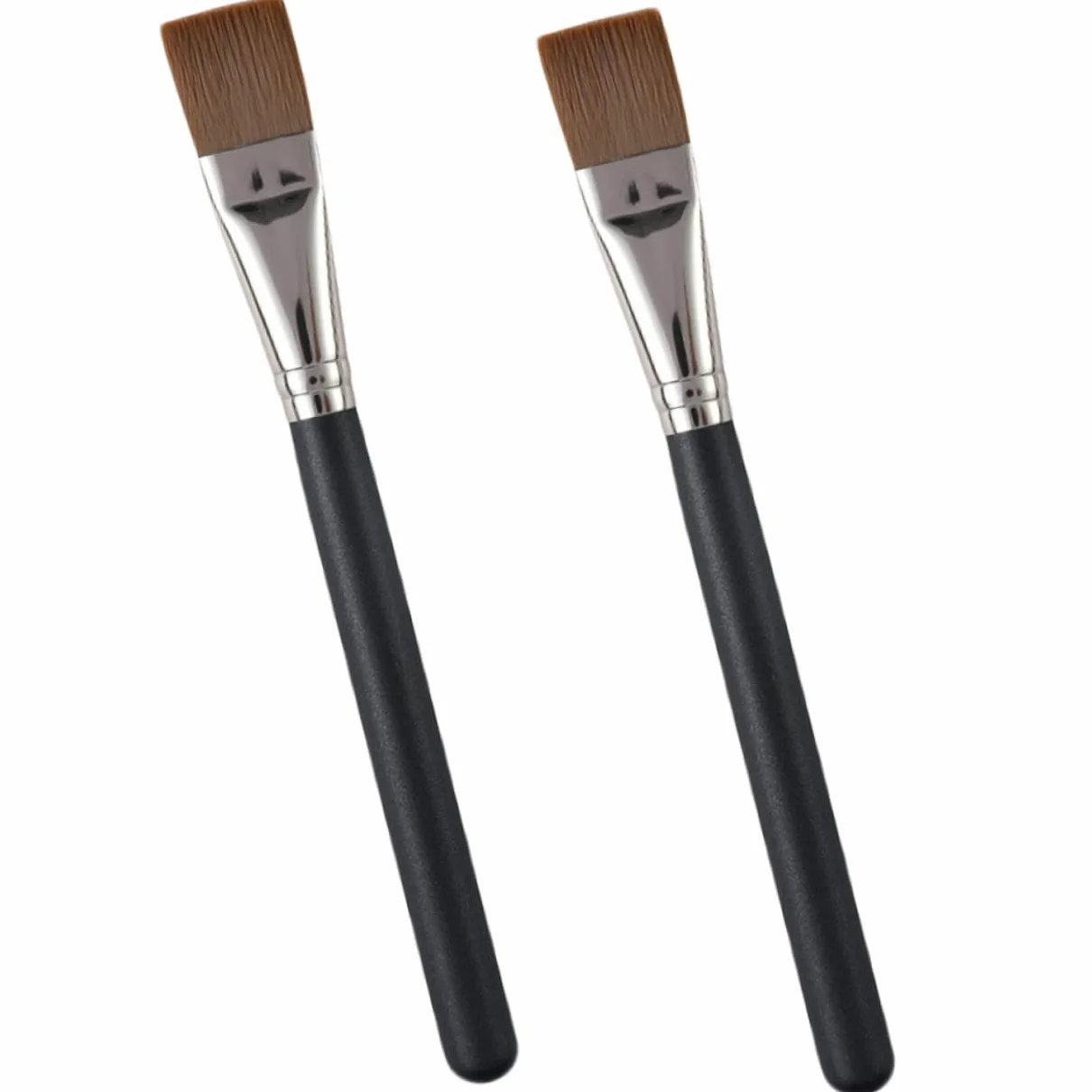 FRCOLOR 8pezzi Spazzola Per Da Applicatori Per Fondotinta e Trattamenti Di Bellezza Strumento Per Della Manico Ergonomico e Testa Flessibile Per Applicazioni Uniformi