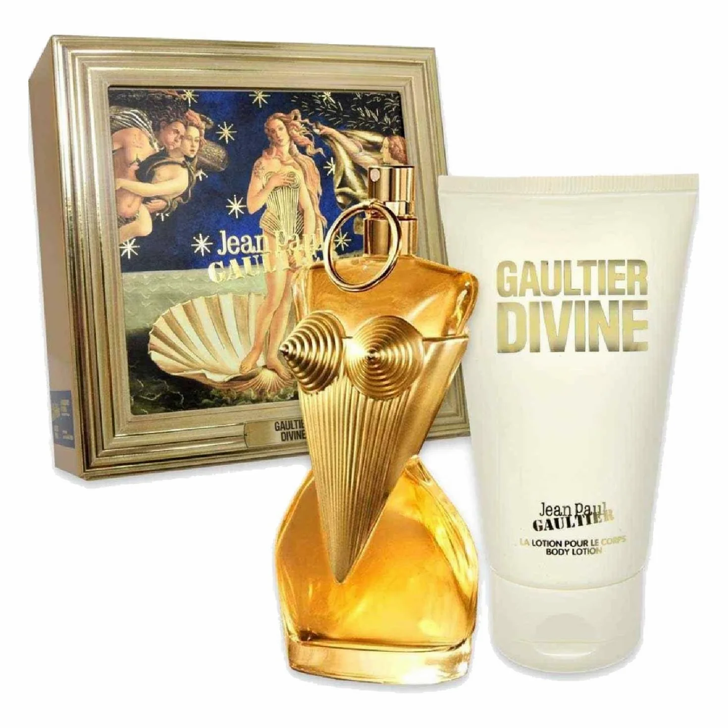 Jean Paul Gaultier Confezione Regalo Donna Gaultier Divine Profumo Donna Eau De Parfum Spray 50 ml e Crema Corpo Profumata 75 ml