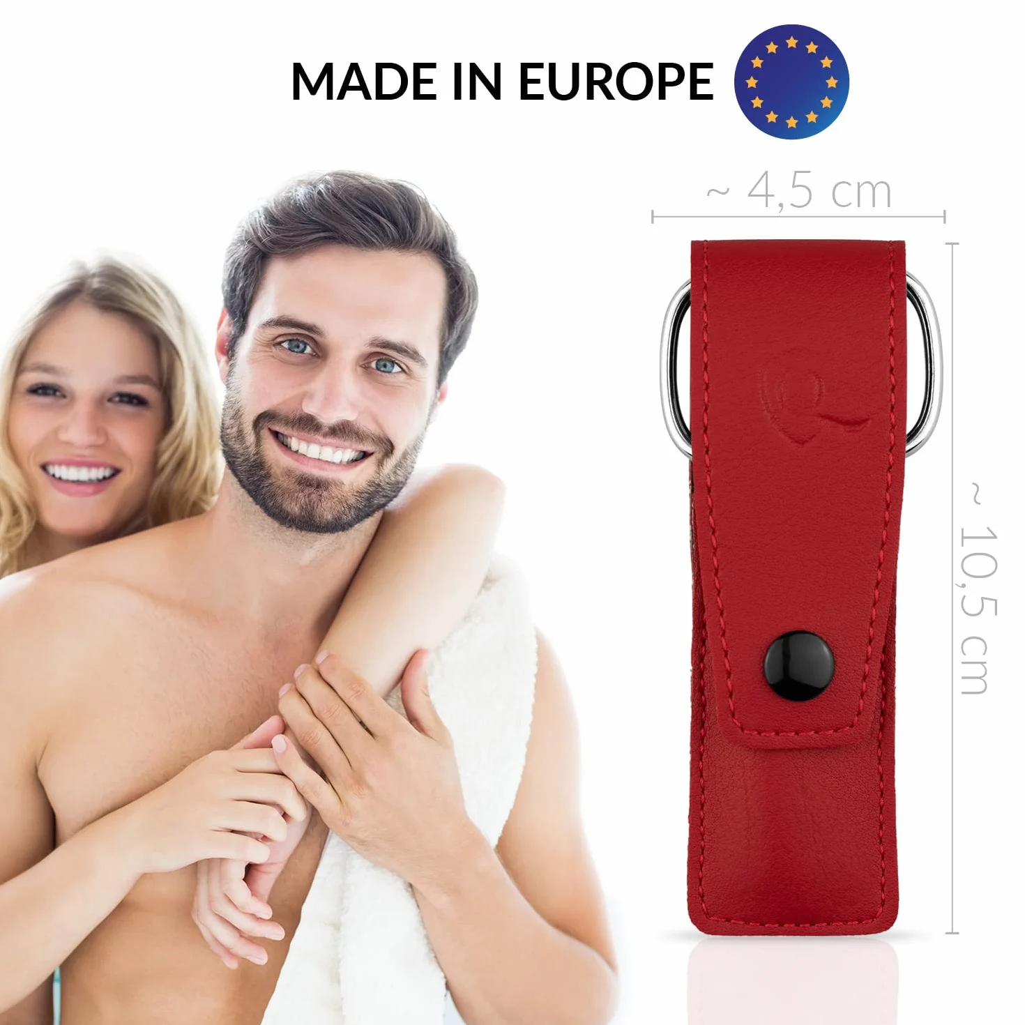 Set Manicure Professionale con Forbicine e Pinzette, Custodia Similpelle, Kit da Viaggio per Unghie