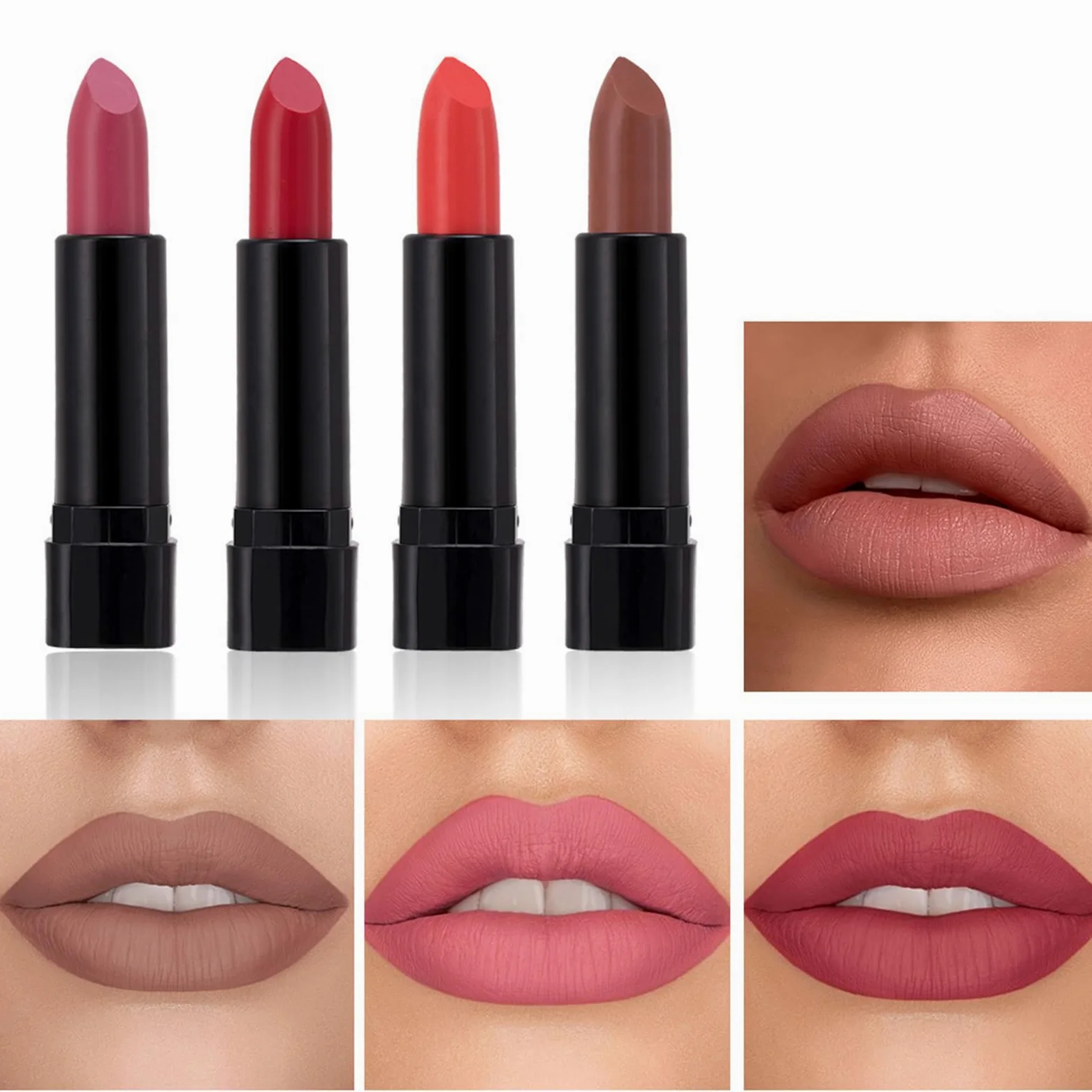 Kit per il trucco completo del viso, set per il trucco per principianti | Kit per principianti con custodia, Custodia per cosmetici comprendente ombretto, fard, per sopracciglia, rossetto, penne