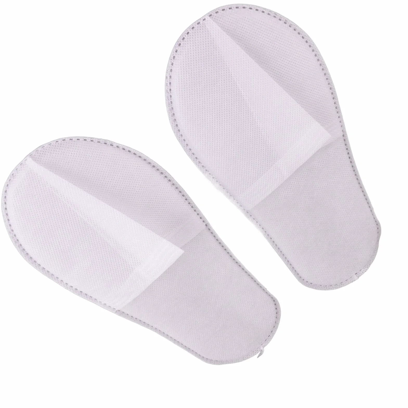 Pantofole monouso antiscivolo 50 paia suola addensata bianche tessuto non tessuto 3 mm