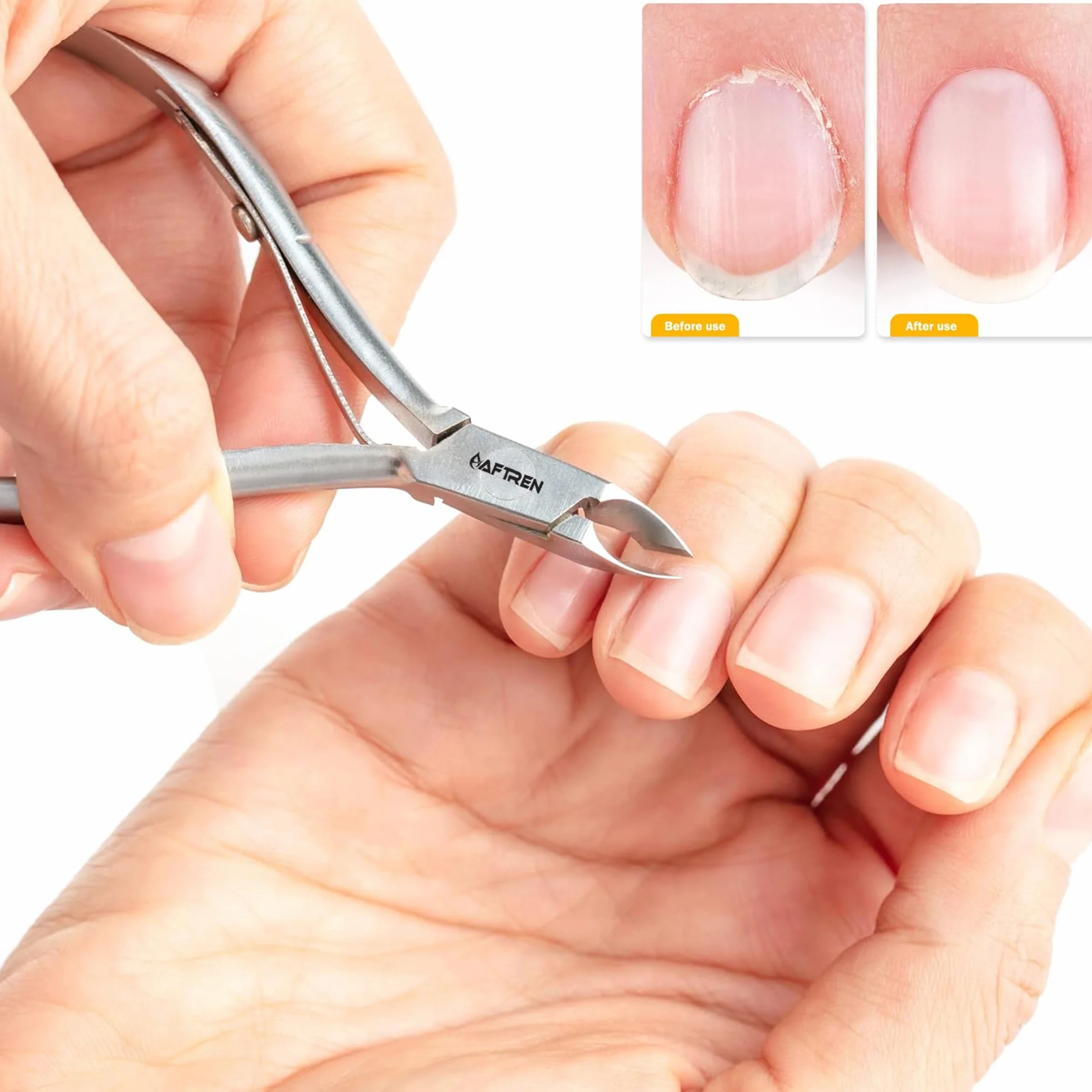 Tronchesi per cuticole Sharp Cut Set J2 Acciaio inossidabile Manicure Pedicure Strumenti Kit Unghie (2 szt.)