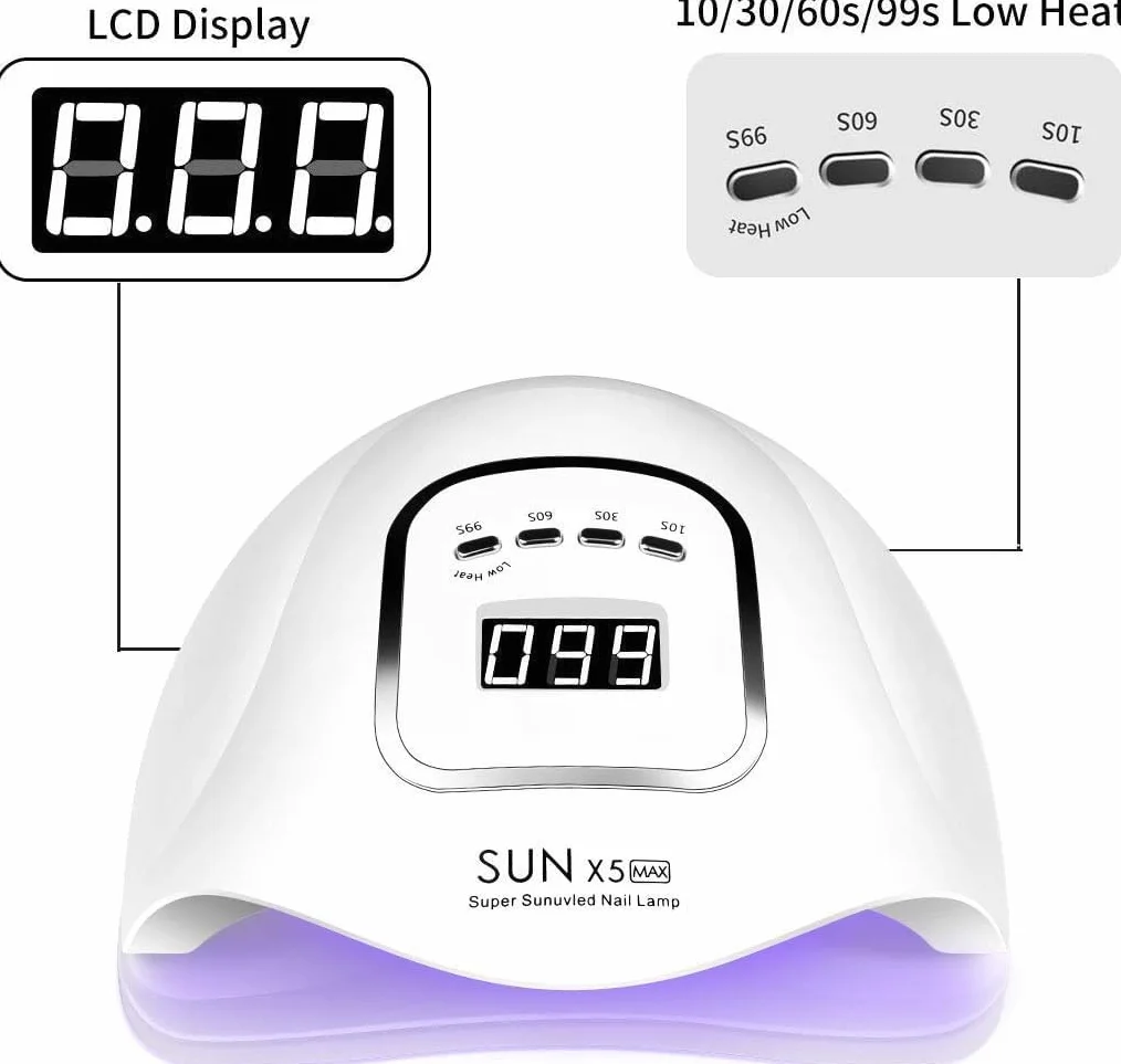 Lampada UV LED 150W per unghie professionale con timer e sensore automatico