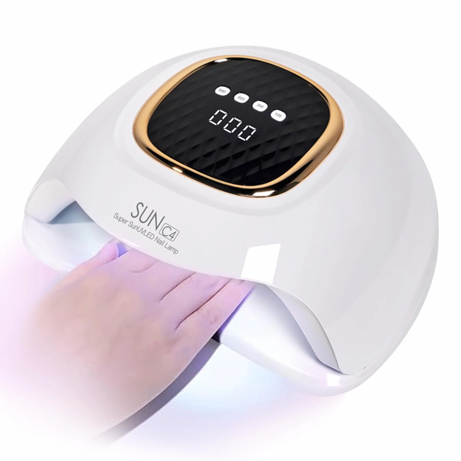 Lampada per unghie UV LED da 248 W, lampada per unghie in gel UV con 63 perle, sensore automatico e 4 impostazioni del timer, perfetta per casa e salone (C4)